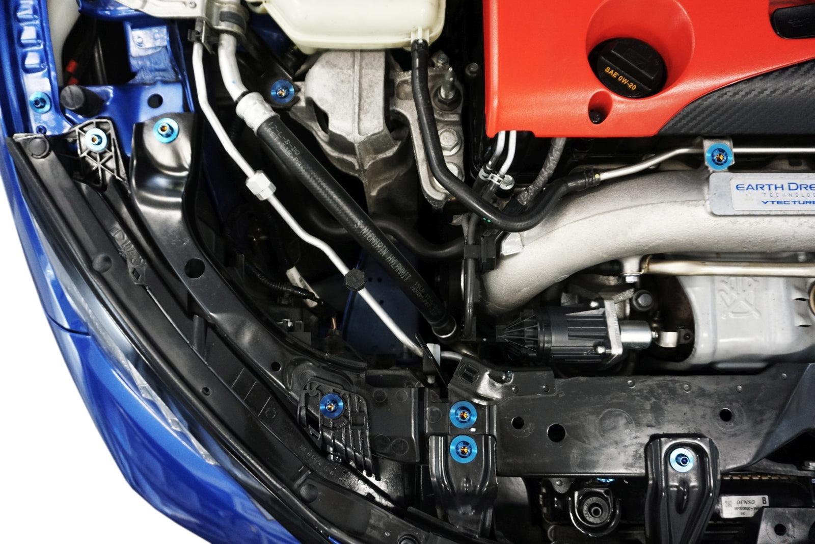 Honda Civic Type R FK8 ZSPEC Dress Up Bolts Washers Hardware Titanium Accessories