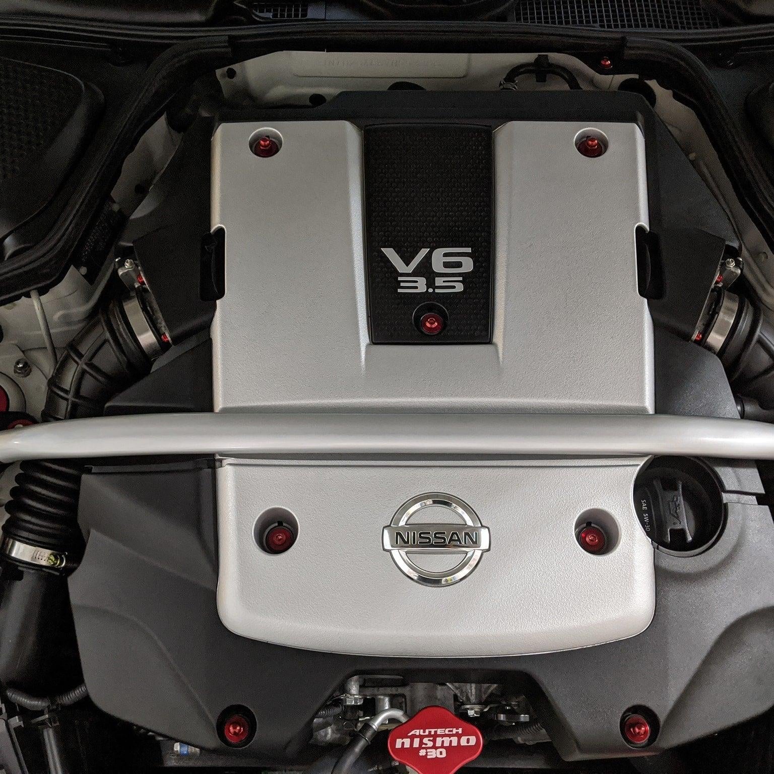 ZSPEC "Stage 3" Dress Up Bolts®/Fastener Kit for '03-'08 Nissan 350z DE & HR, Titanium - ZSPEC Design LLC - Hardware Fasteners - 350z, DE & HR, Fastener Kit, nissan, stage 3, titanium, z33 - zspecdesign.com