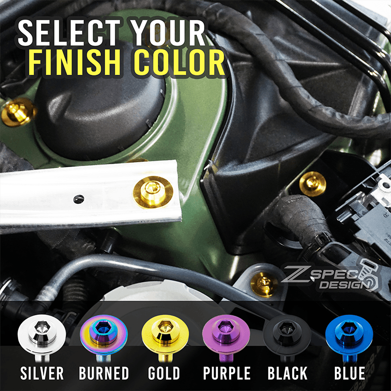 ZSPEC "Stage 3" Dress Up Bolts® Fastener Kit for Mazda Miata NC, Titanium Hardware - ZSPEC Design LLC - Hardware Fasteners - Fastener Kit, mazda, miata, nc, stage 3 - zspecdesign.com