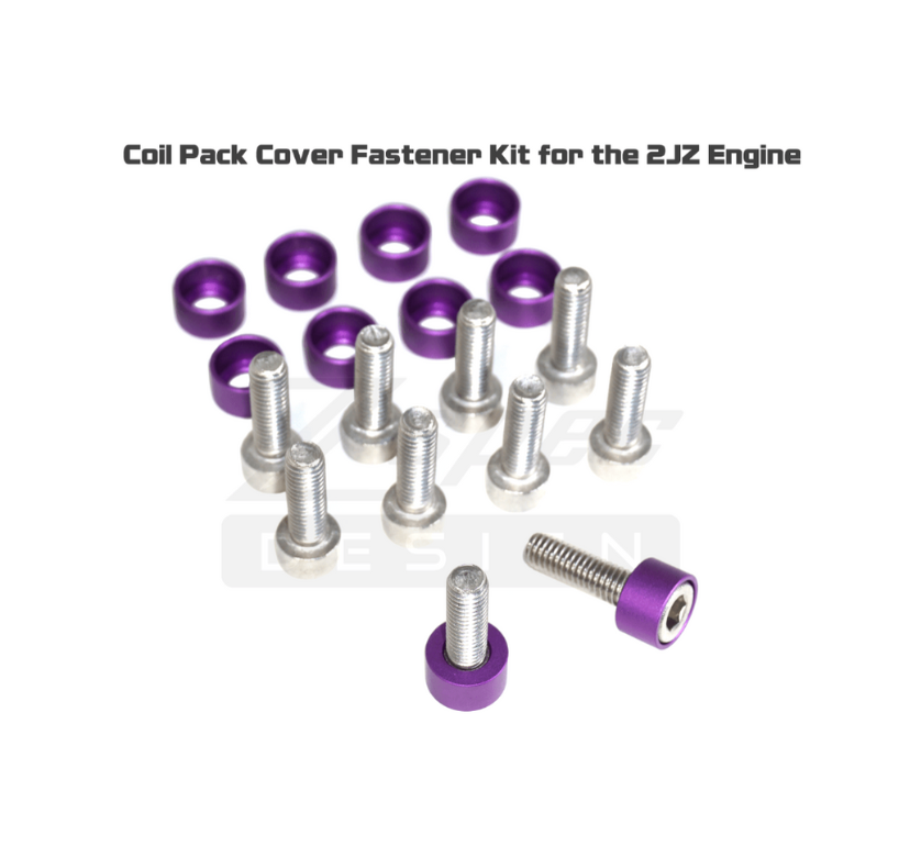 ZSPEC Coil Packs Cover Fastener Kit for 2JZ/1JZ engines, Stainless & Billet - ZSPEC Design LLC - Hardware Fasteners - 2jz, Fastener Kit, mkiv, supra, toyota - zspecdesign.com