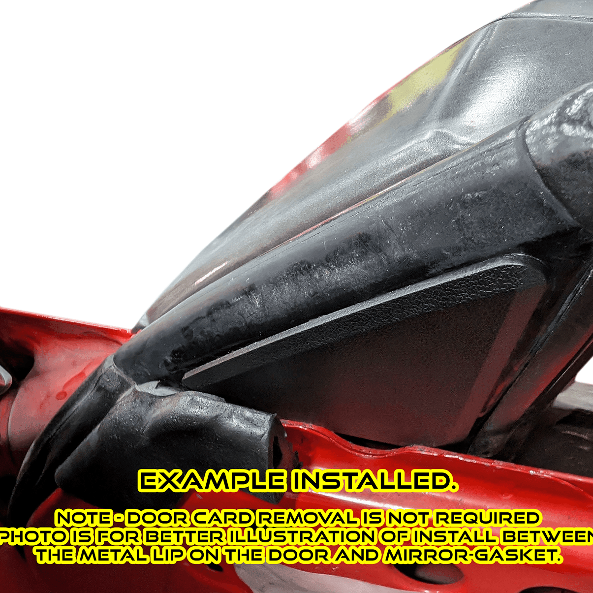 ZSPEC Z31 300zx Door Side-Mirror Interior Trim Covers, Black, Left & Right Side - ZSPEC Design LLC - Hardware Fasteners - locking, nisssan, t-top, z31, z31 t-top - zspecdesign.com