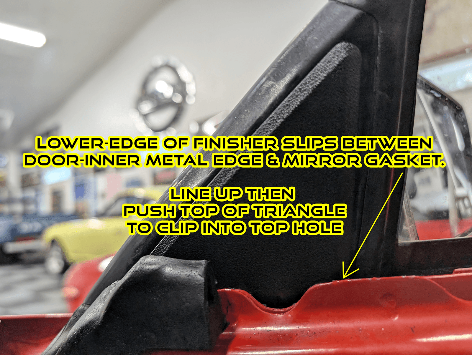 ZSPEC Z31 300zx Door Side-Mirror Interior Trim Covers, Black, Left & Right Side - ZSPEC Design LLC - Hardware Fasteners - locking, nisssan, t-top, z31, z31 t-top - zspecdesign.com