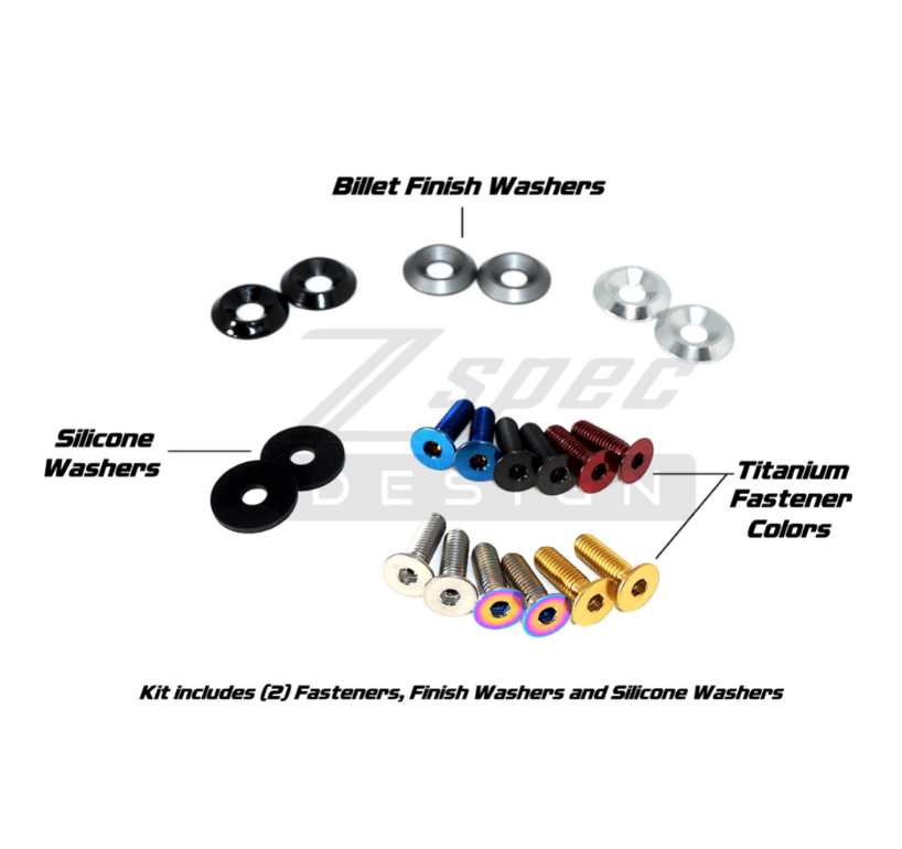 ZSPEC Convertible Deck Catch Fasteners for '93-96 Nissan 300zx, Titanium & Billet - ZSPEC Design LLC - Hardware Fasteners - 300zx, convertible, z32 - zspecdesign.com