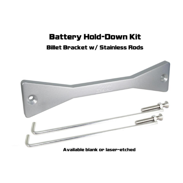 ZSPEC Battery Hold Down/Bracket for Nissan Titan A61, Anodized Billet Aluminum