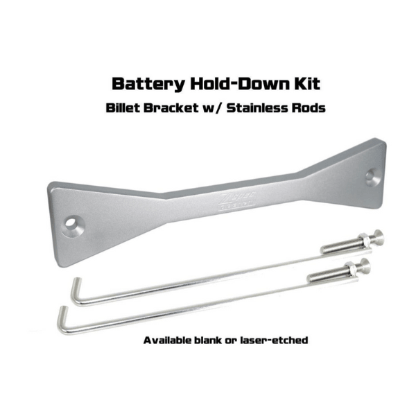 ZSPEC Battery Hold Down/Bracket for Nissan Titan A61, Anodized Billet Aluminum