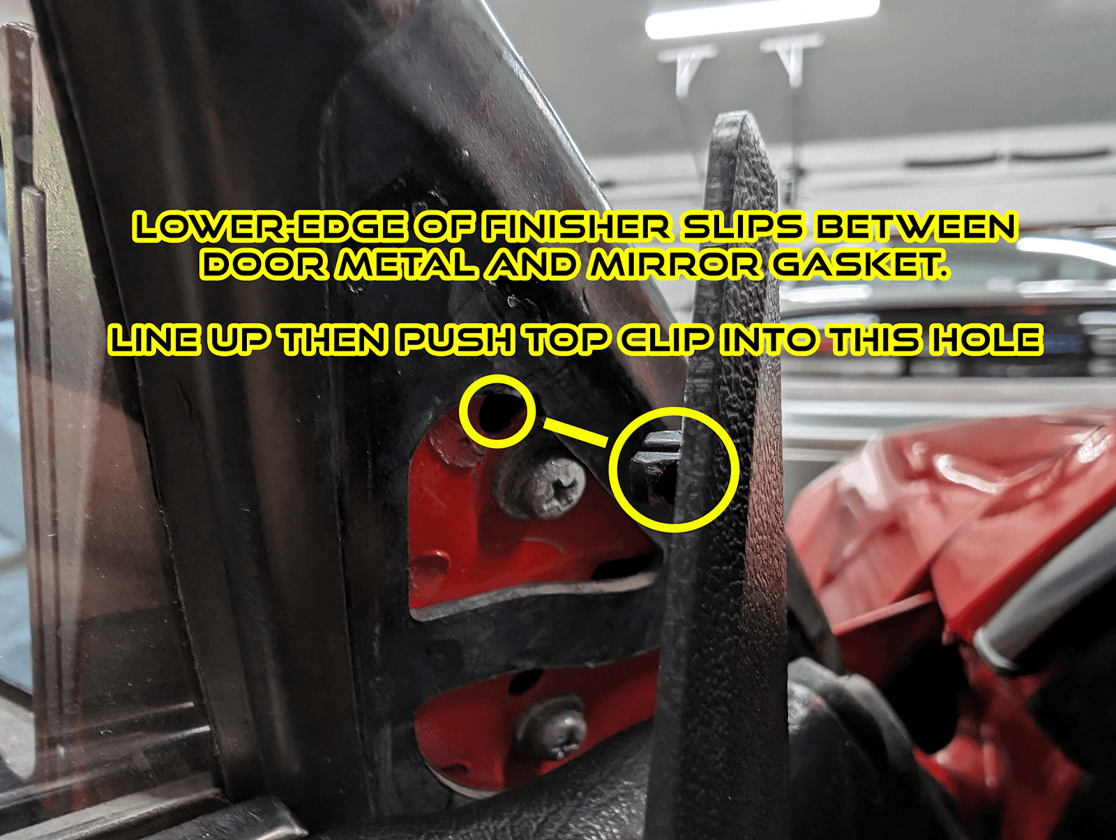ZSPEC Z31 300zx Door Side-Mirror Interior Trim Covers, Black, Left & Right Side - ZSPEC Design LLC - Hardware Fasteners - locking, nisssan, t-top, z31, z31 t-top - zspecdesign.com