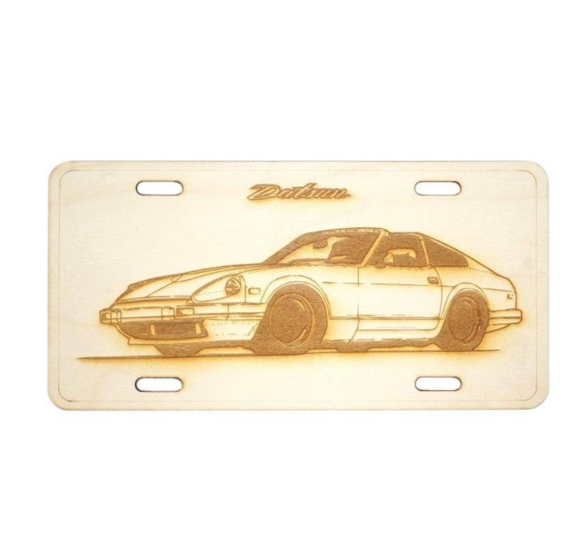 ZSPEC Datsun 280zx S130 Turbo Modified License Plate,Birch,Ornamental ZSPEC Datsun 280zx S130 Turbo Modified License Plate,Birch,Ornamental