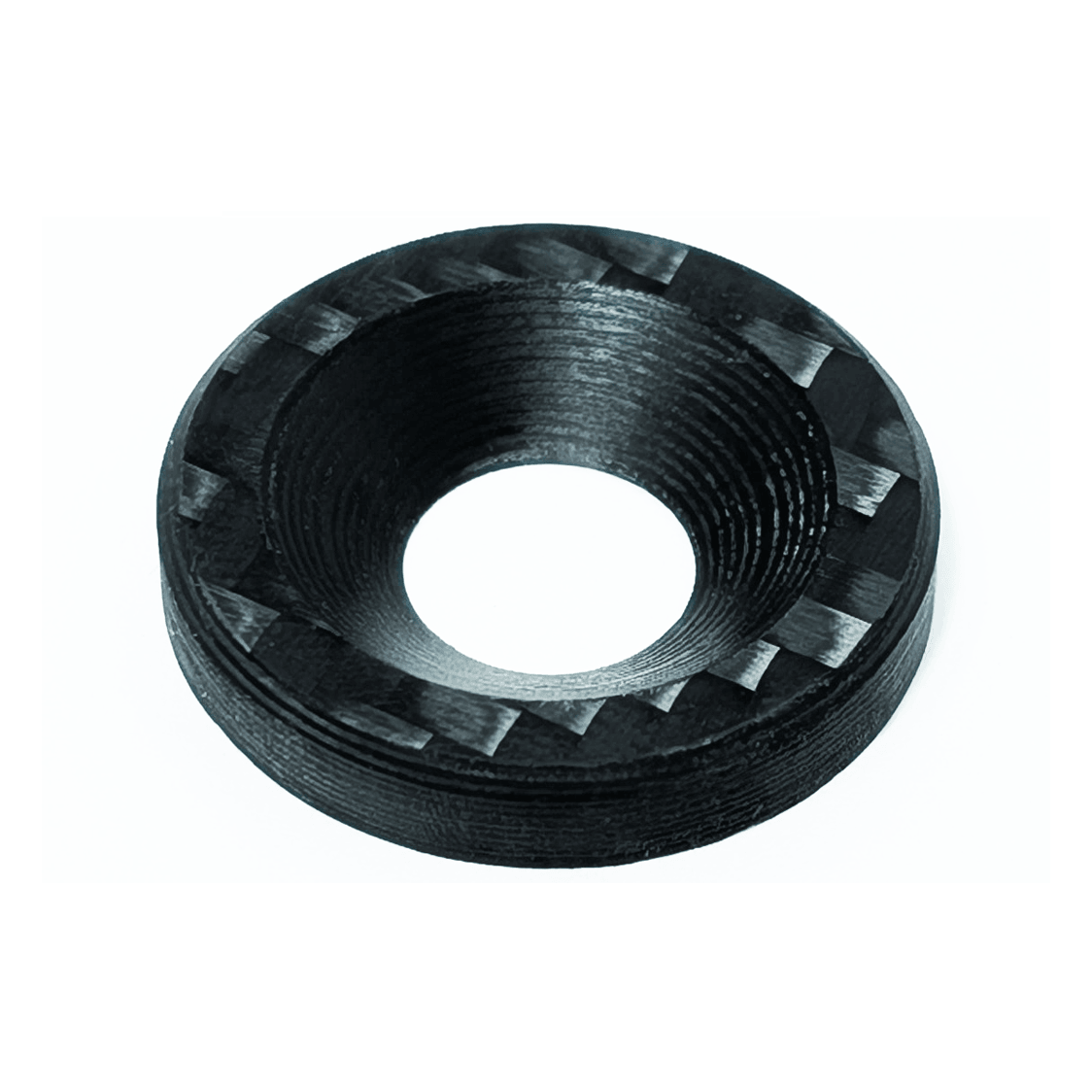 ZSPEC Carbon-Fiber Dress-Up Washers (Carbon-Weave Style), Sold Per Each, Great for automotive or other projects - compatible with DIN 7991 FHSC fasteners.