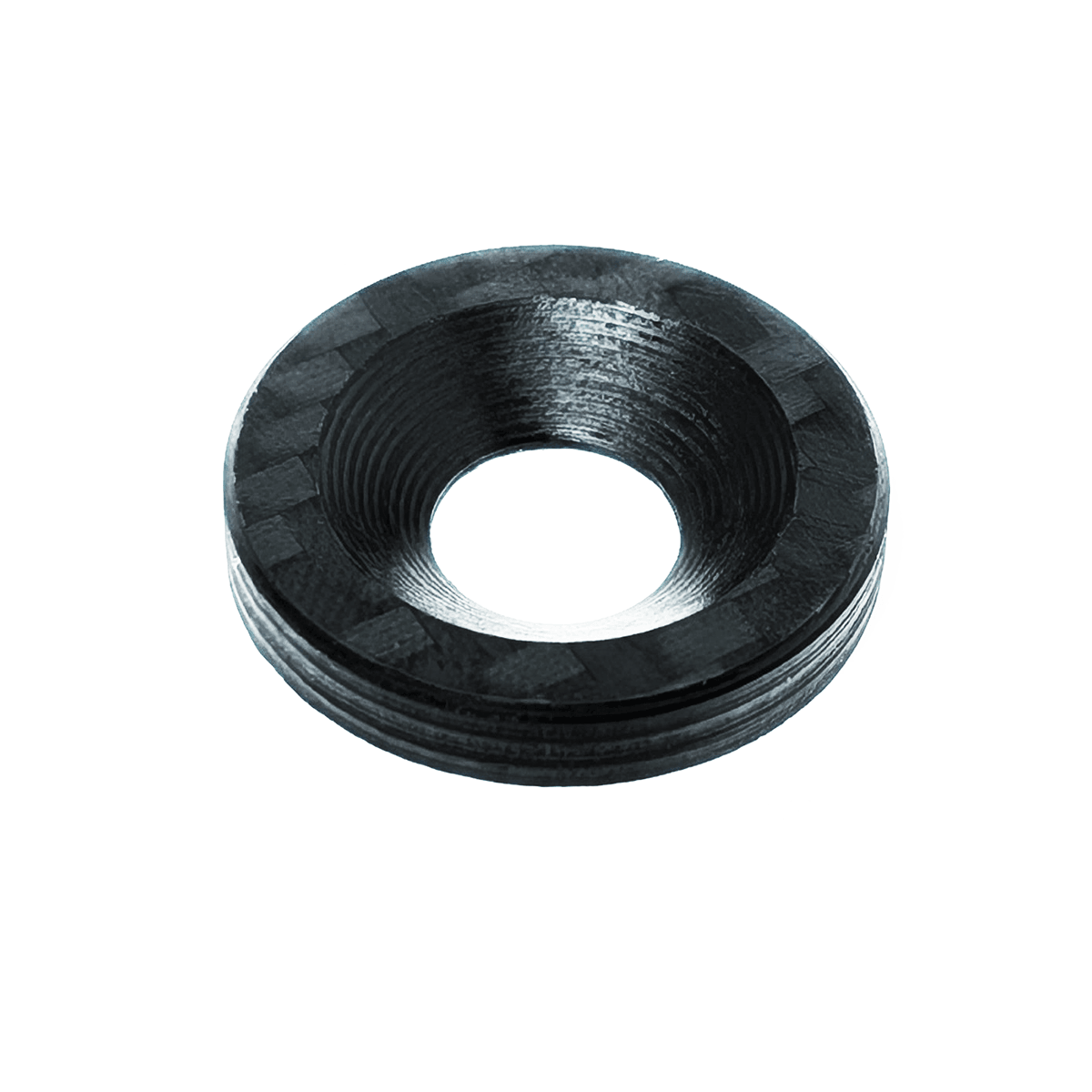ZSPEC Carbon-Fiber Dress-Up Washers (Carbon-Weave Style), Sold Per Each, Great for automotive or other projects - compatible with DIN 7991 FHSC fasteners.