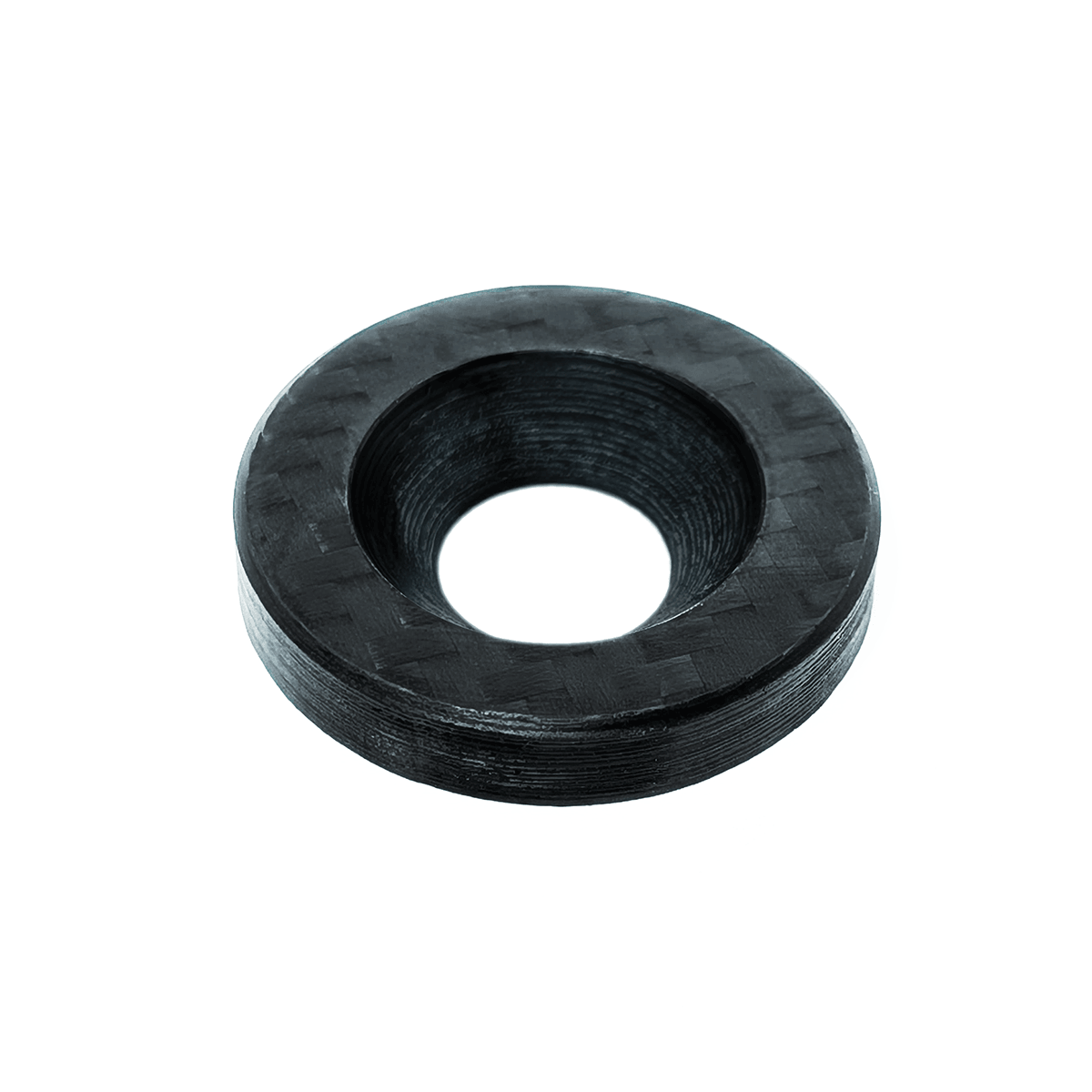 ZSPEC Carbon-Fiber Dress-Up Washers (Carbon-Weave Style), Sold Per Each, Great for automotive or other projects - compatible with DIN 7991 FHSC fasteners.