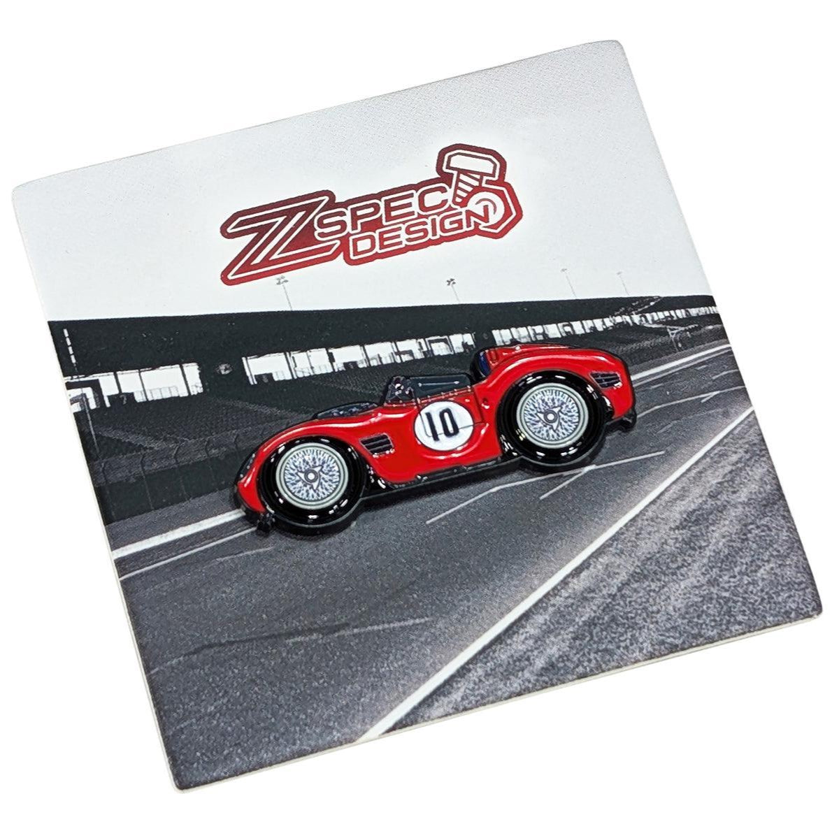 ZSPEC Collector Lapel / Hat Pin - Red Barchetta Race Car - ZSPEC Design LLC - Pin - accessory, lapel, lifestyle, pin, saltflats, socal - zspecdesign.com