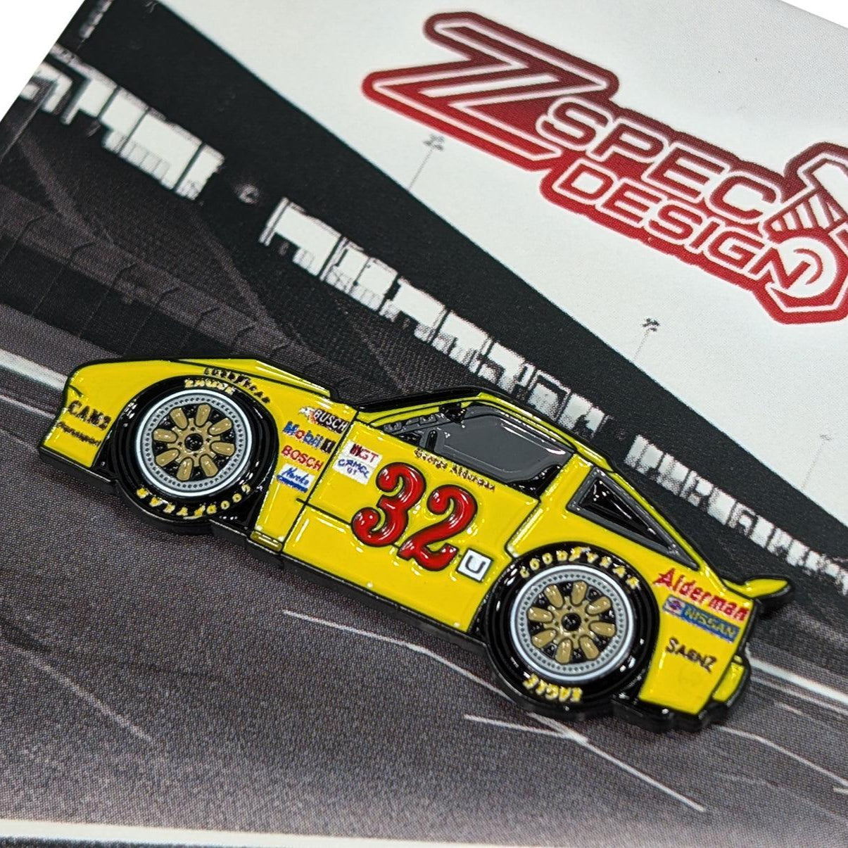 ZSPEC Collector Lapel / Hat Pin - #32 300zx Z31 Race Car - ZSPEC Design LLC - Pin - accessory, lapel, lifestyle, pin, saltflats, socal - zspecdesign.com