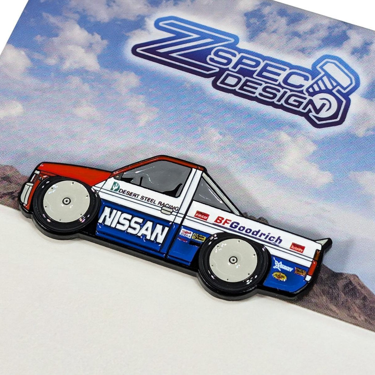 ZSPEC Collector Lapel / Hat Pin - D21 Race Truck - ZSPEC Design LLC - Pin - accessory, lapel, lifestyle, pin, saltflats, socal - zspecdesign.com