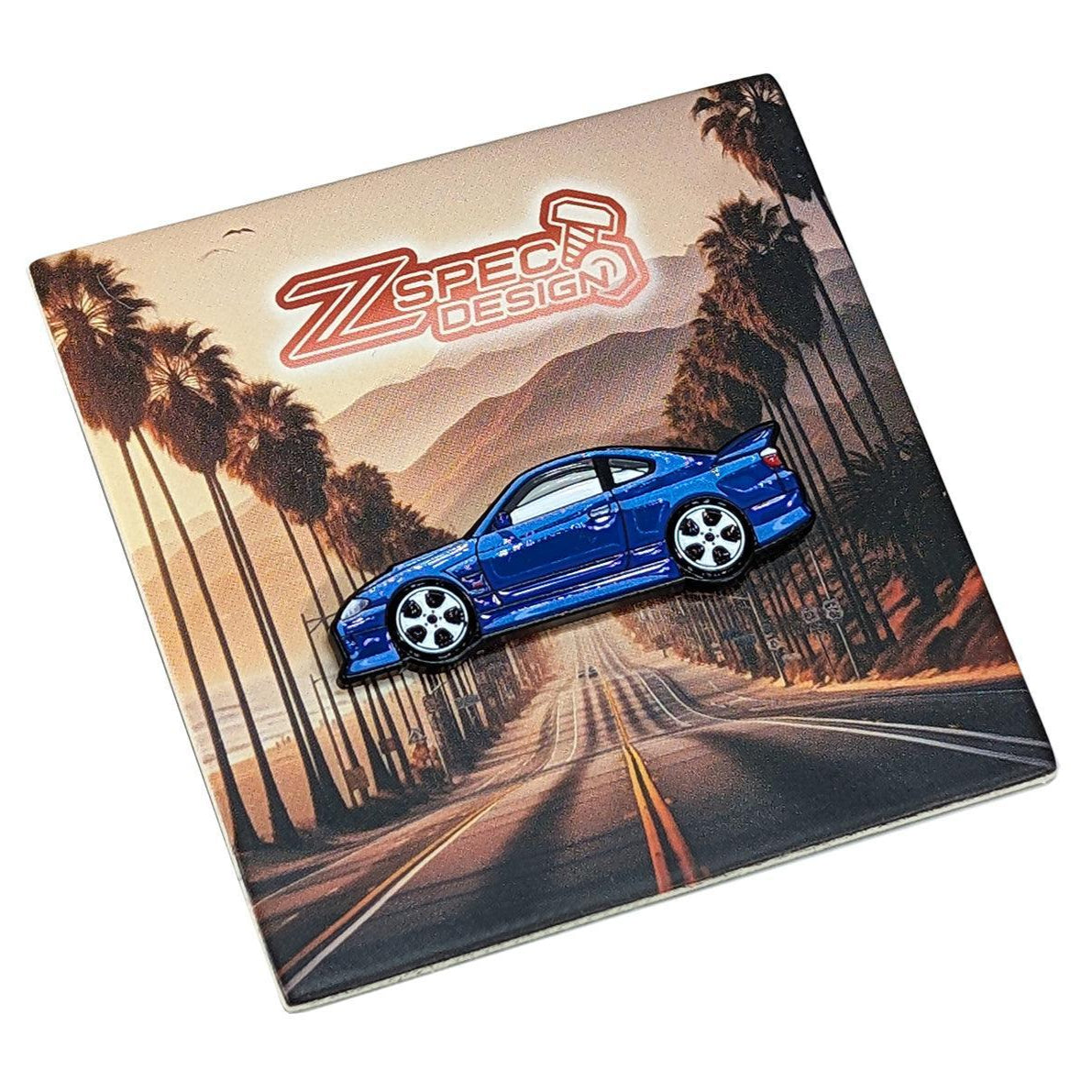 ZSPEC Collector Lapel / Hat Pin - Blue Silvia S15 Cruiser - ZSPEC Design LLC - Pin - accessory, lapel, lifestyle, pin, saltflats, socal - zspecdesign.com