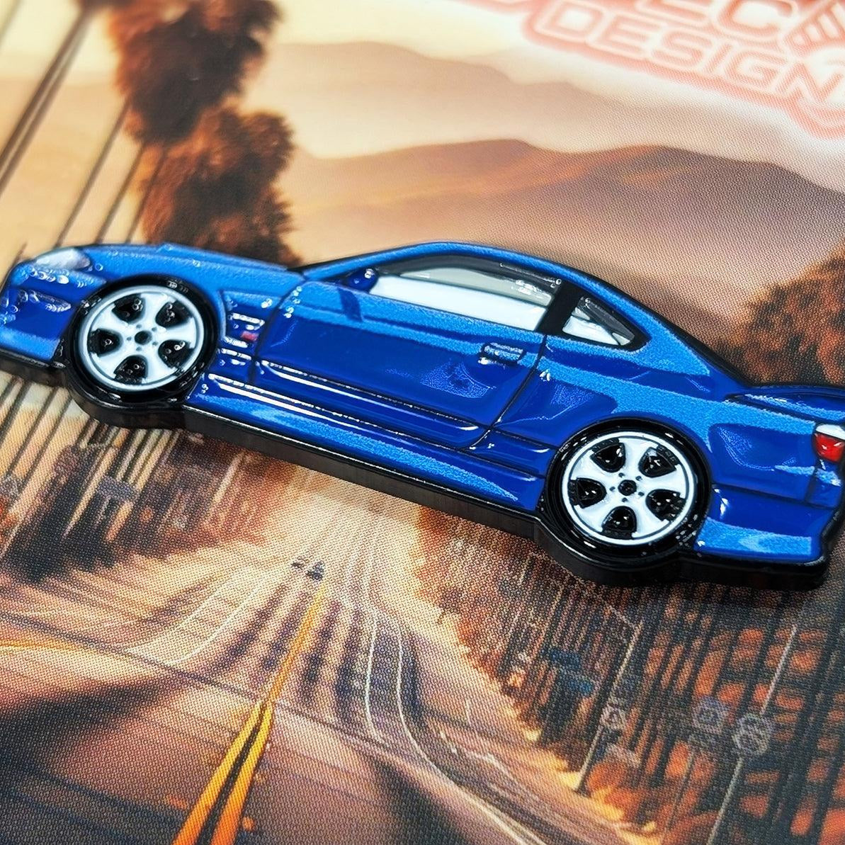 ZSPEC Collector Lapel / Hat Pin - Blue Silvia S15 Cruiser - ZSPEC Design LLC - Pin - accessory, lapel, lifestyle, pin, saltflats, socal - zspecdesign.com