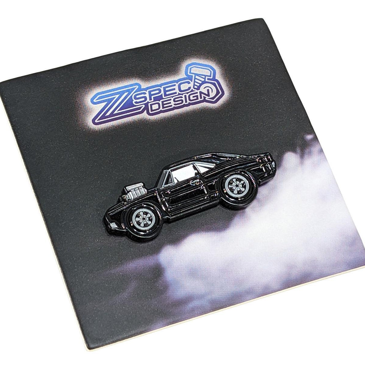 ZSPEC Collector Lapel / Hat Pin - Black Hotrod Charger - ZSPEC Design LLC - Pin - accessory, lapel, lifestyle, pin - zspecdesign.com