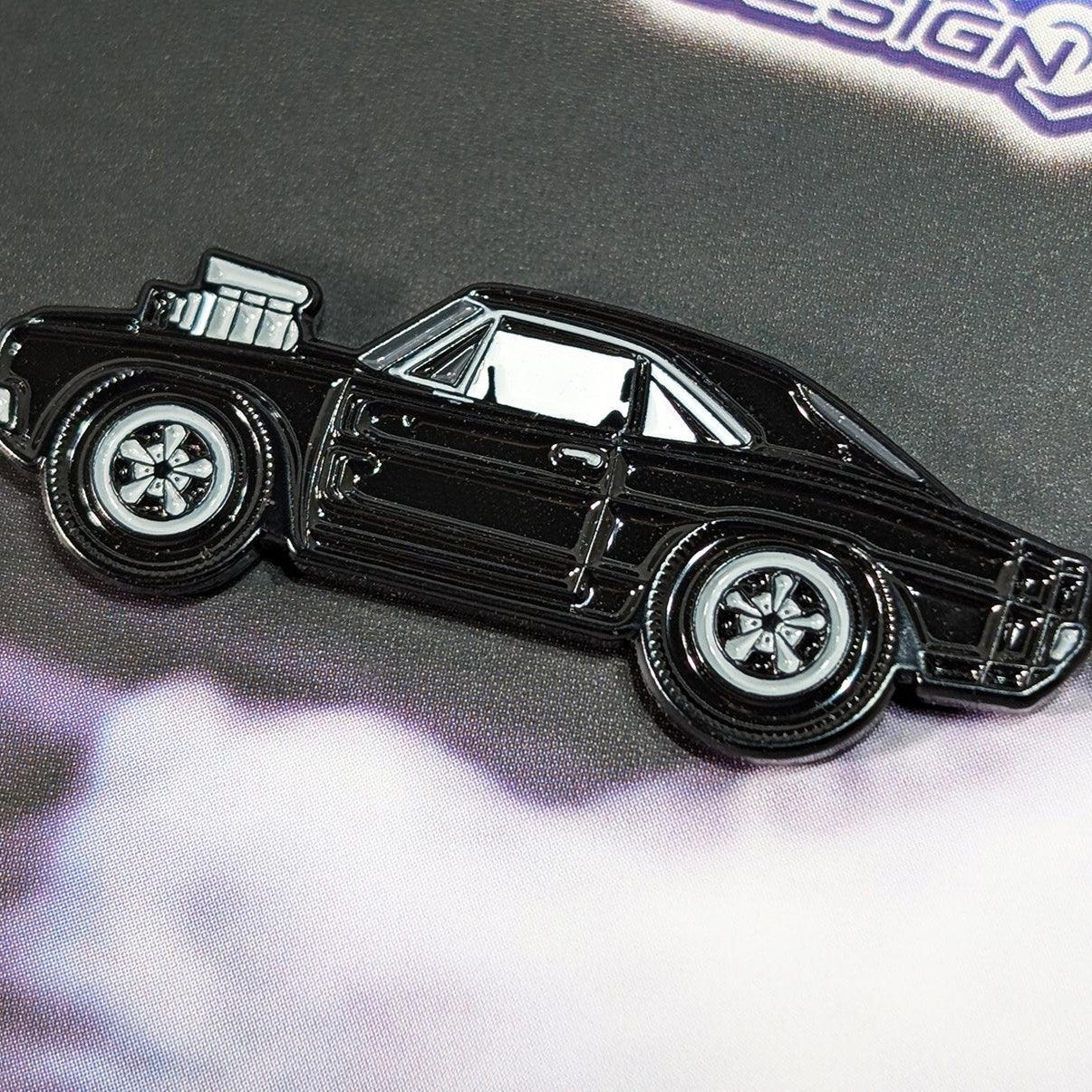 ZSPEC Collector Lapel / Hat Pin - Black Hotrod Charger - ZSPEC Design LLC - Pin - accessory, lapel, lifestyle, pin - zspecdesign.com