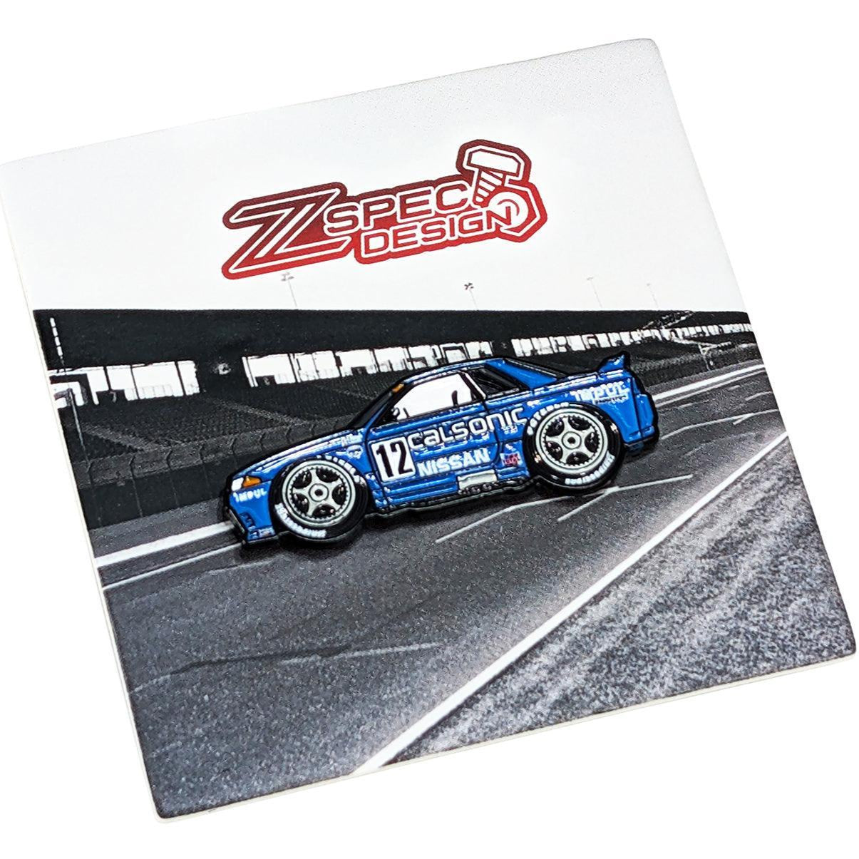 ZSPEC Collector Lapel / Hat Pin - R32 GT-R Calsonic Race Car Homage - ZSPEC Design LLC - Pin - accessory, lapel, lifestyle, pin - zspecdesign.com