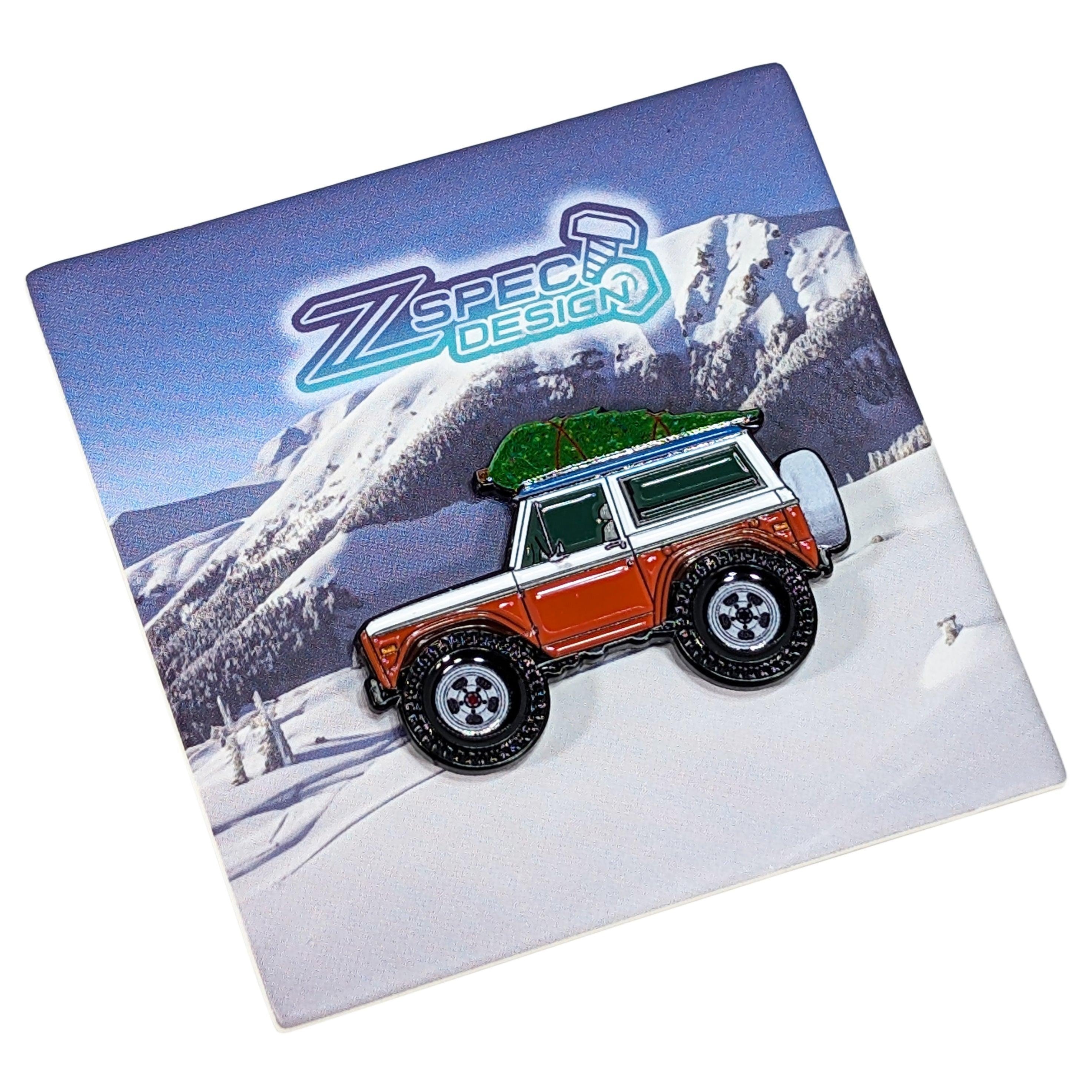 ZSPEC Collector Lapel / Hat Pin - Bronco 4WD Holiday Edition - ZSPEC Design LLC - Pin - accessory, lapel, lifestyle, pin - zspecdesign.com
