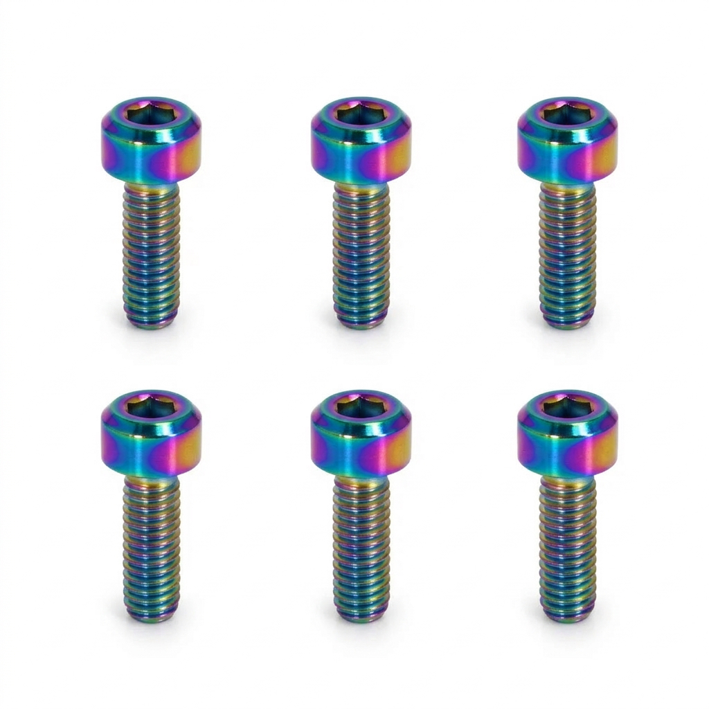 ZSPEC Steering Wheel Bolt Kit, M5-0.8x16mm SHSC, Titanium Grade-5, Six Bolts - ZSPEC Design LLC - Hardware Fasteners - Fastener Kit, m5, shsc, Steering, titanium - zspecdesign.com