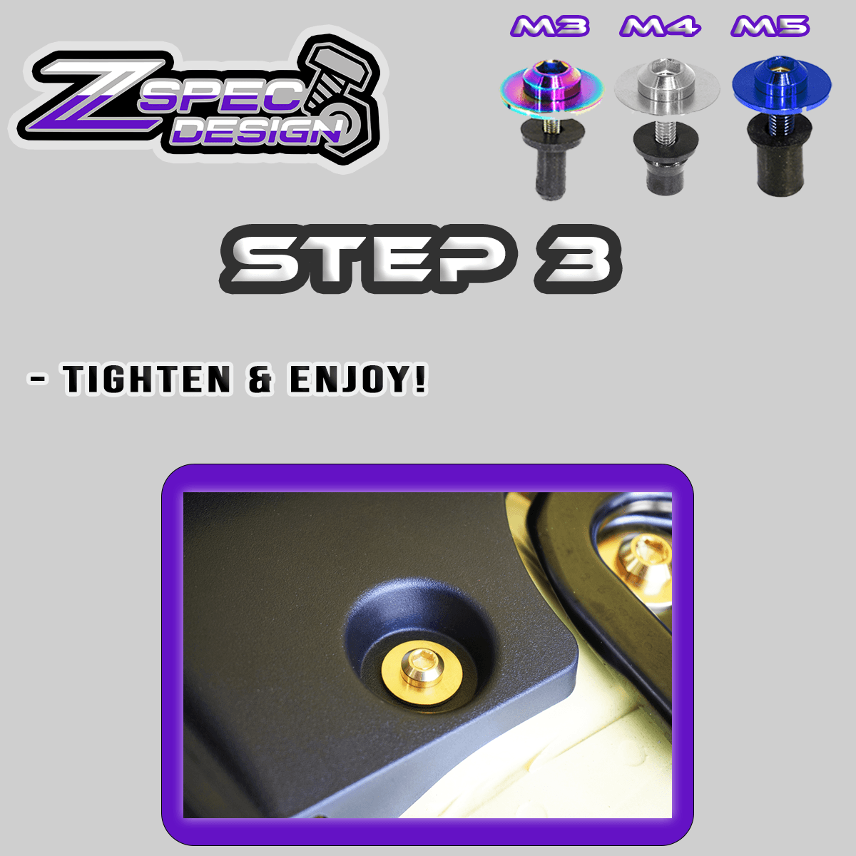 ZSPEC Clip-Replacement Fastener Solution, M3 x 20mm w/ Well Nut, Per Each - ZSPEC Design LLC - Hardware Fasteners - 350z, body hardware, clip replacement, Fastener Kit, nissan, nissanz, titanium, z33 - zspecdesign.com