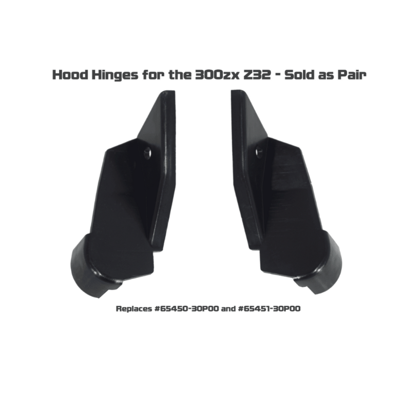 ZSPEC Hood Hinge Covers for '90-96 300zx LHD & RHD, Sold per Left/Right Set - ZSPEC Design LLC - Hardware Fasteners - 300zx, nissan, z32 - zspecdesign.com