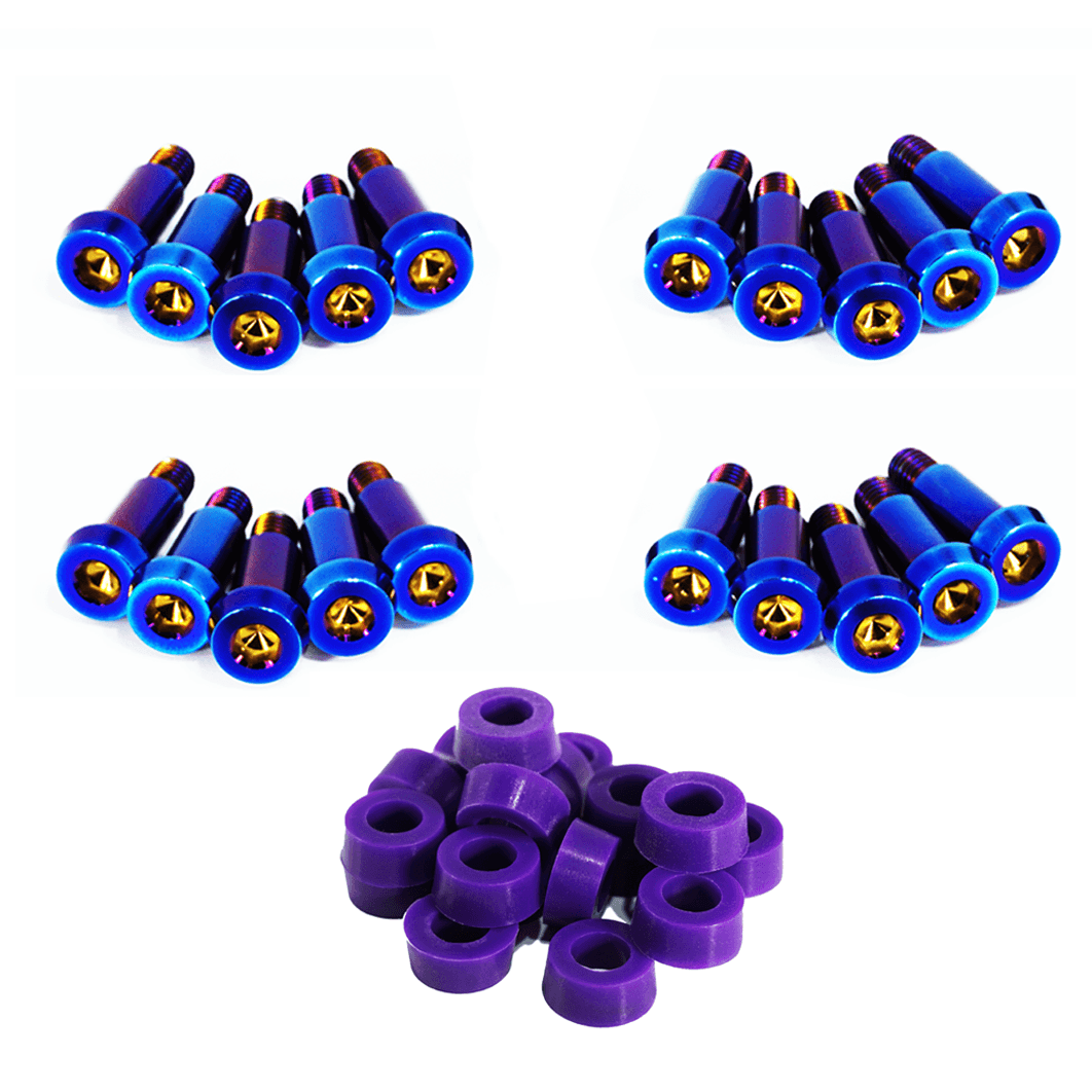 ZSPEC Shoulder-Bolt Timing Covers Fastener Kit for '84-89 Nissan 300zx Z31, Titanium - ZSPEC Design LLC - Hardware Fasteners - 300zx, Fastener Kit, nissan, shoulder-bolt, timing cover, z31 - zspecdesign.com