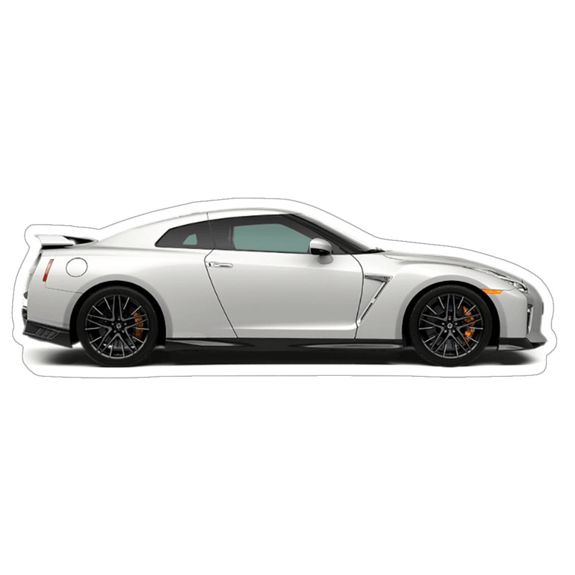 Nissan GTR R35 White Car Vinyl Decal / Sticker, 4.9" x 1.6" - ZSPEC Design LLC - Decals - 350z, Decal, lifestyle, nismo, nissan, sticker, z33 - zspecdesign.com