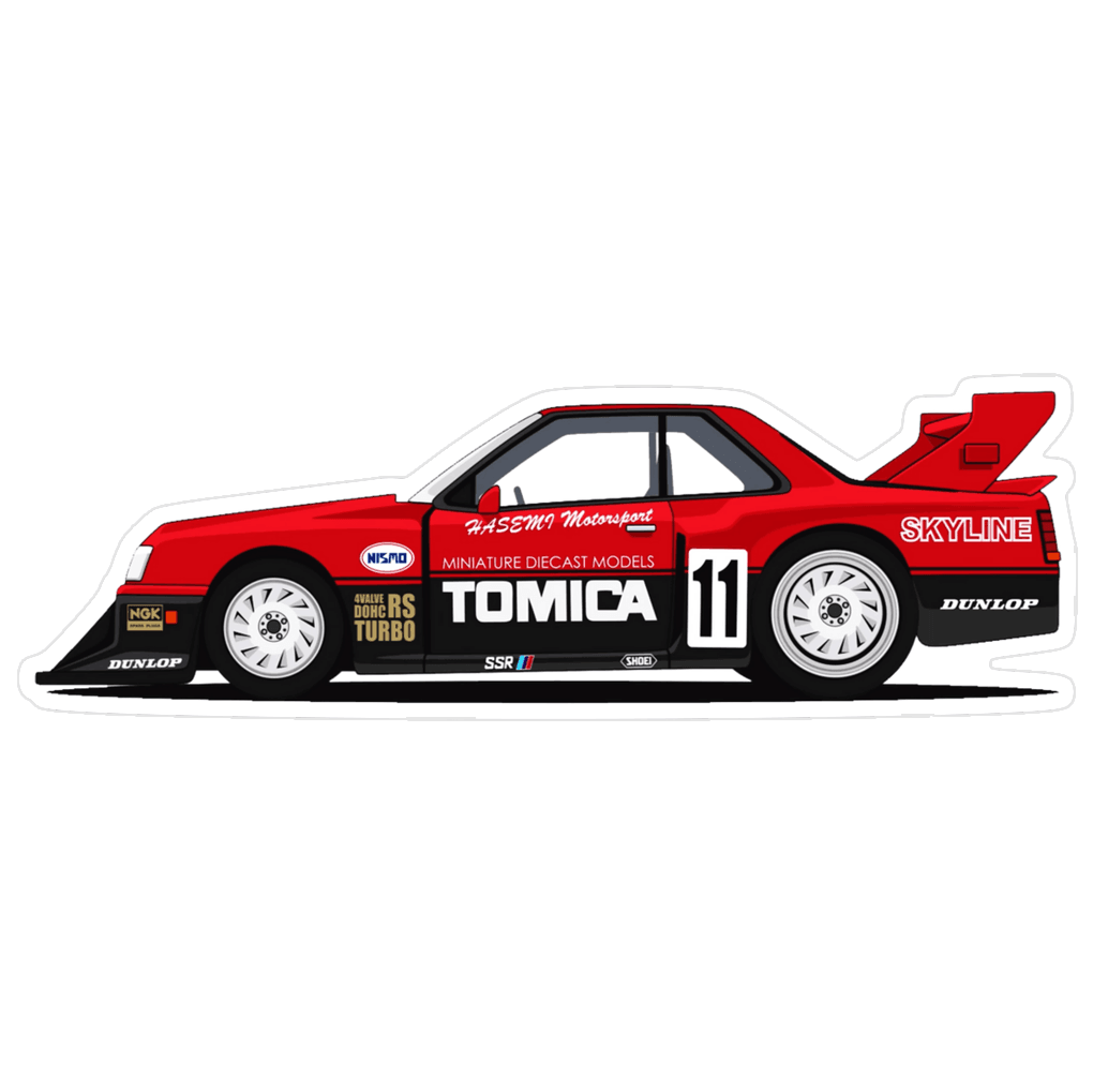 Nissan Skyline Super Silhouette Car Vinyl Decal / Sticker, 5 x 1.6