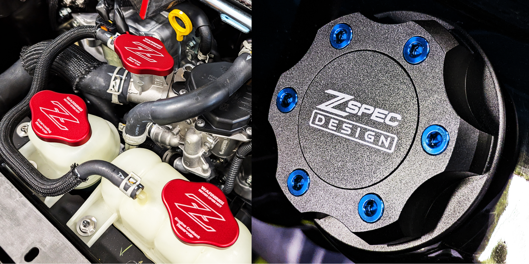 ZSPEC Design Billet Caps, Battery Brackets, Oil Caps, Dipstick Handles & More - ZSPEC Design LLC