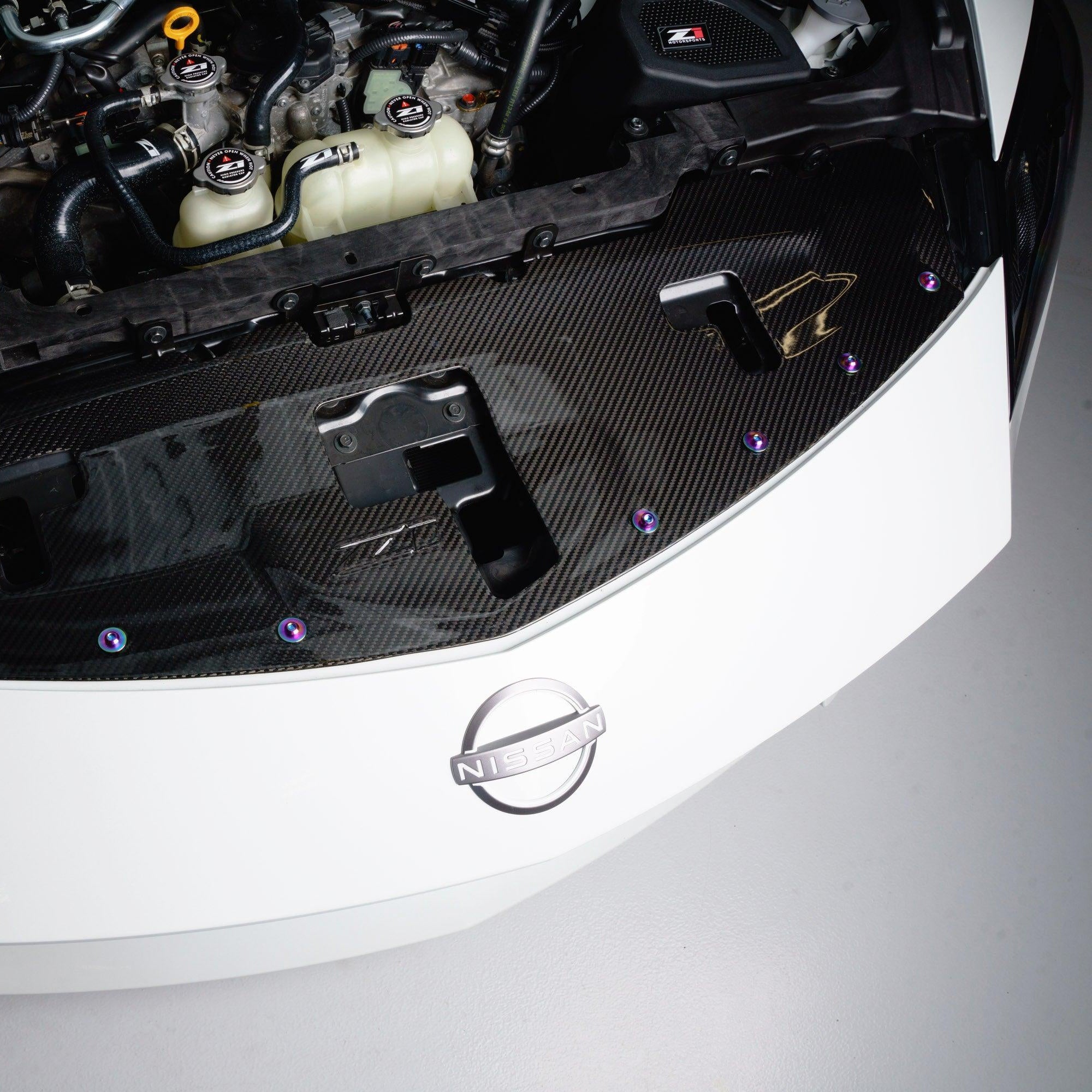 ZSPEC Plastic-Clips Replacements for Z1 Motorsports '23+ Nissan Z RZ34 Radiator Guide, Titanium - ZSPEC Design LLC - Hardware Fasteners - 2023, 400z, clip replacement, Fastener Kit, nissan, nissanz, RZ34, titanium, z34 s2, z34s2 - zspecdesign.com