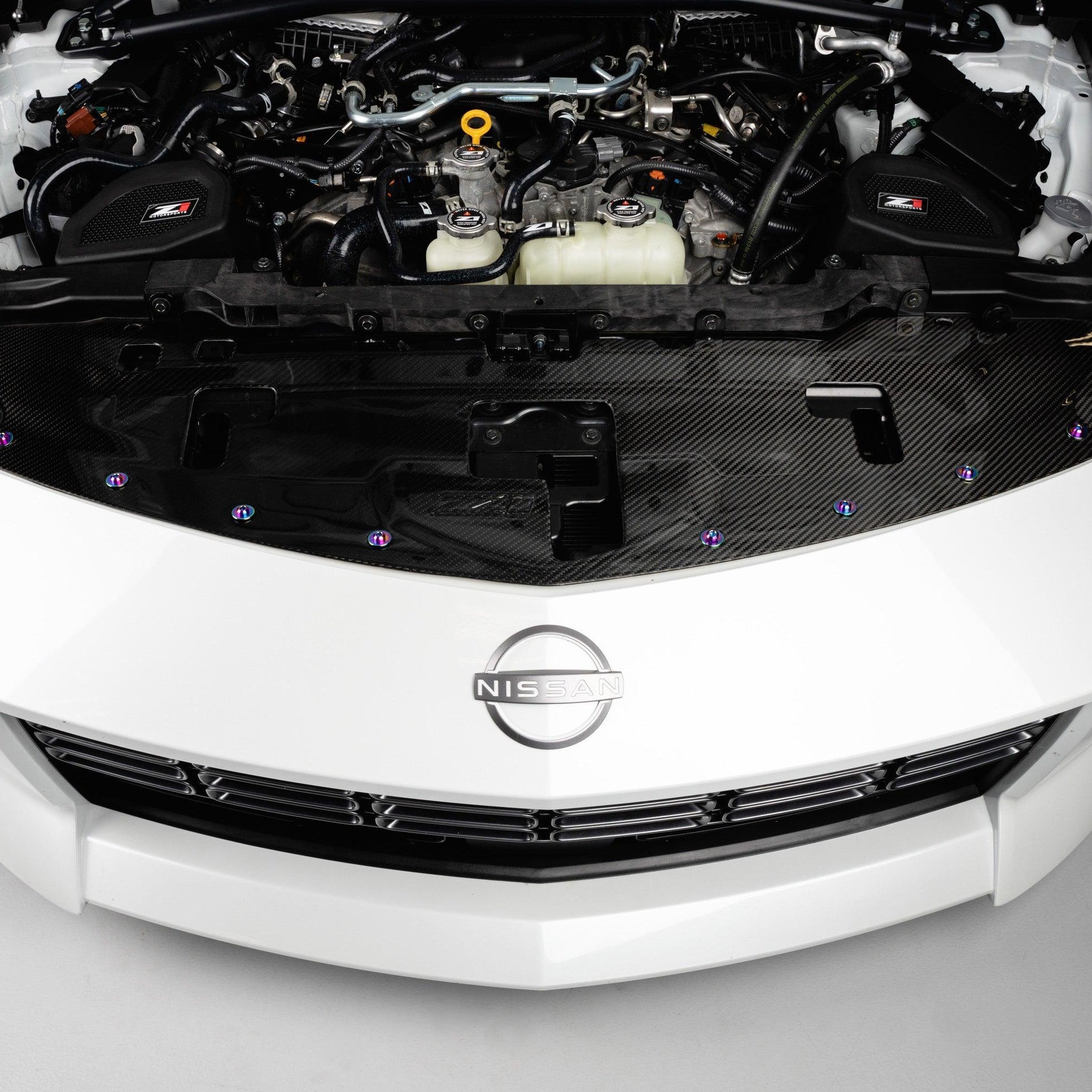 ZSPEC Plastic-Clips Replacements for Z1 Motorsports '23+ Nissan Z RZ34 Radiator Guide, Titanium - ZSPEC Design LLC - Hardware Fasteners - 2023, 400z, clip replacement, Fastener Kit, nissan, nissanz, RZ34, titanium, z34 s2, z34s2 - zspecdesign.com