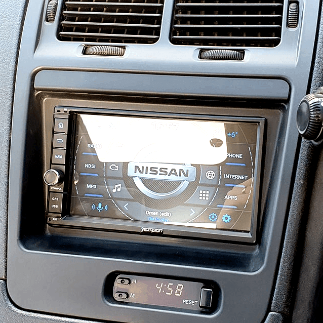 ZSPEC RHD Double-Din Radio Bezel Face-Plate for Nissan Z32 300zx, Bezel-ONLY - ZSPEC Design LLC - Hardware Fasteners - 300zx, din, double, lhd, nissan, repro, stereo, z32 - zspecdesign.com