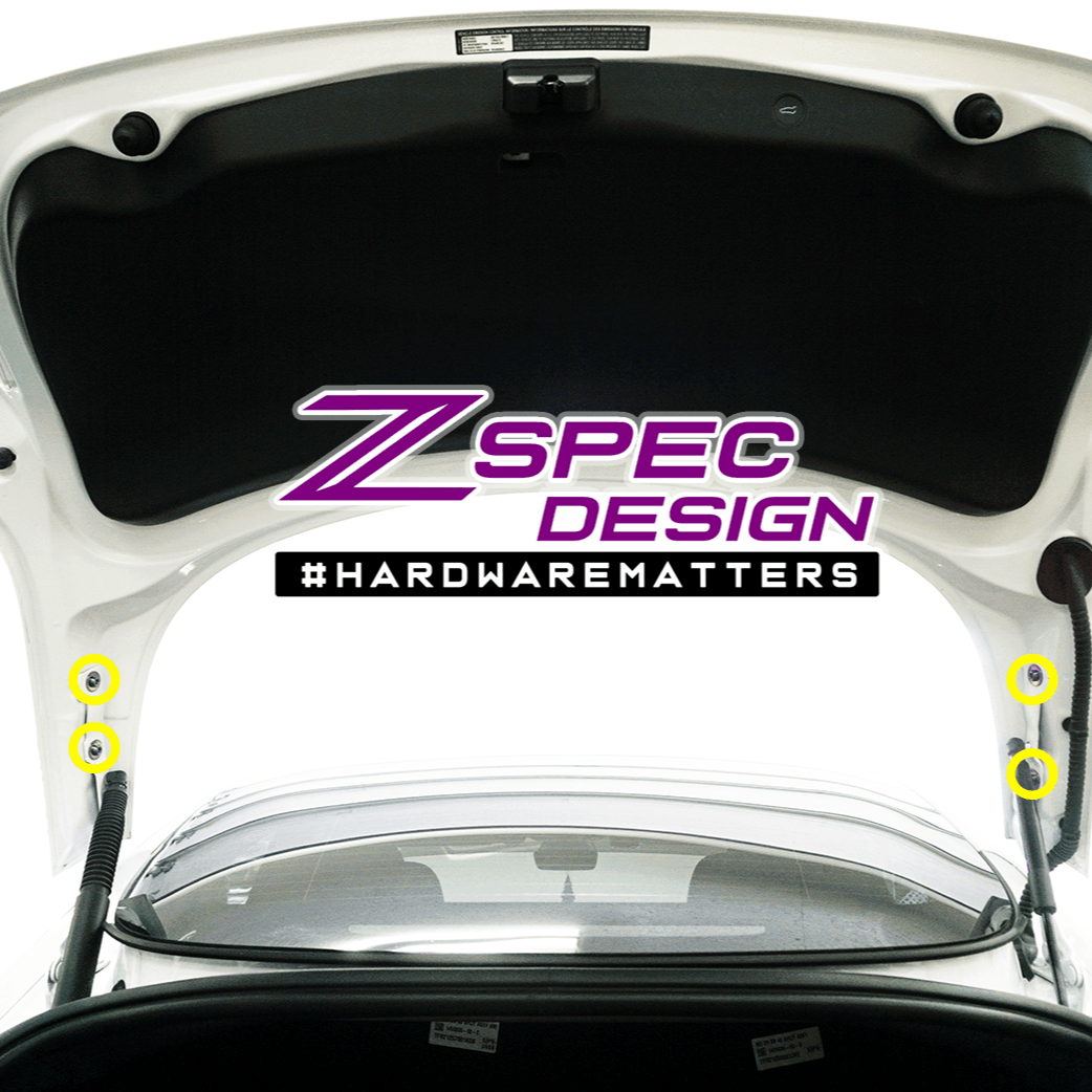 ZSPEC "Stage 2" Dress Up Bolts® Fastener Kit for the Tesla Model 3, Grade-5 Titanium - ZSPEC Design LLC - Hardware Fasteners - Fastener Kit, model 3, model3, stage 2, tesla, Washer Color - zspecdesign.com