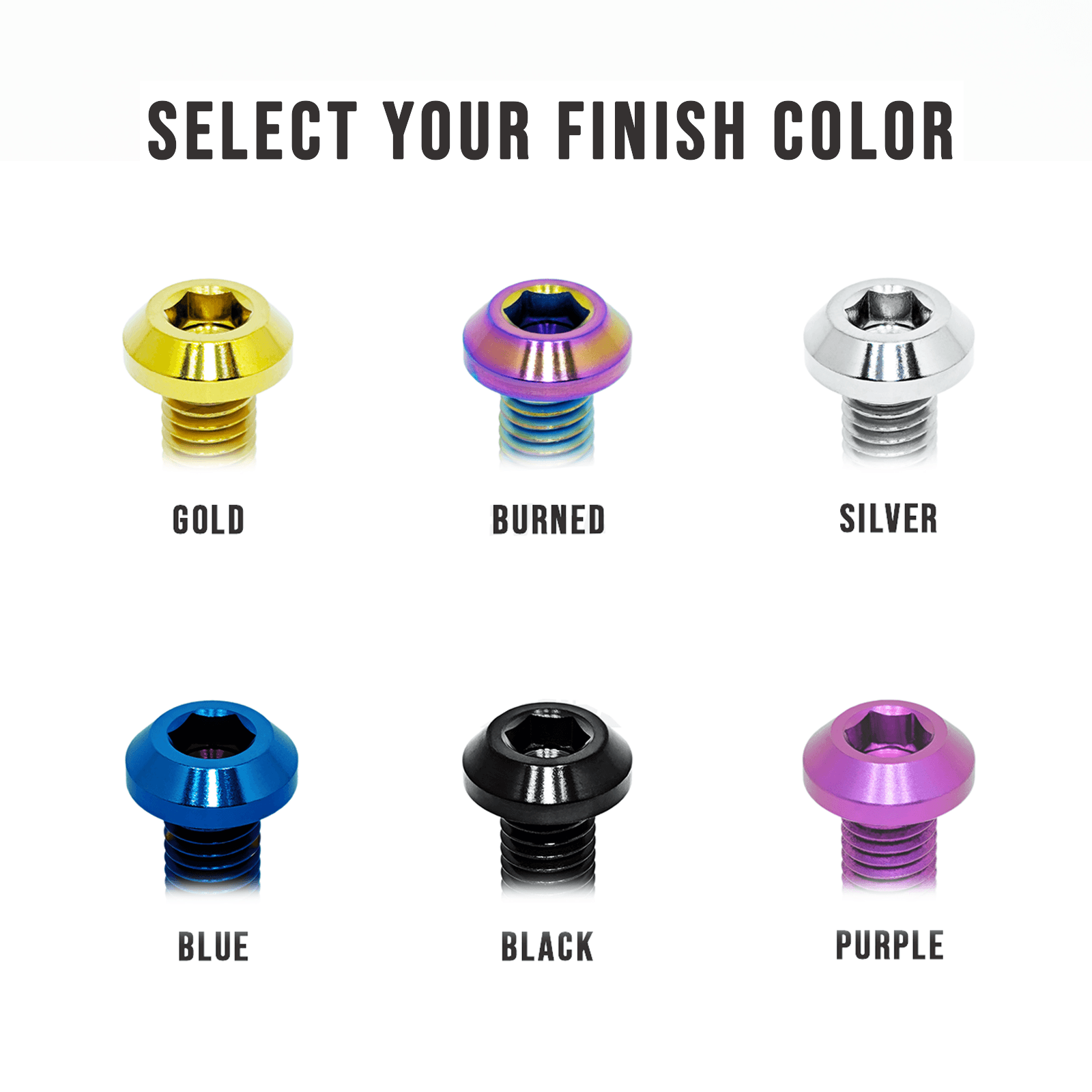 ZSPEC M8-1.25x40mm Dress Up Bolt® Fastener, Angled Head, Titanium Grade-5, Per Each - ZSPEC Design LLC - Hardware Fasteners - angled head, Dress Up Bolt, m8, per each, titanium - zspecdesign.com