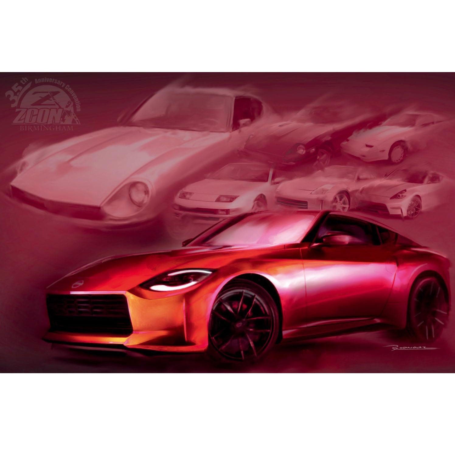 New Z "Legends" Poster produced for ZCON 2022 Birmingham Event, 24" x 36" Size - ZSPEC Design LLC - Posters, Prints, & Visual Artwork - lifestyle, poster, Z - zspecdesign.com