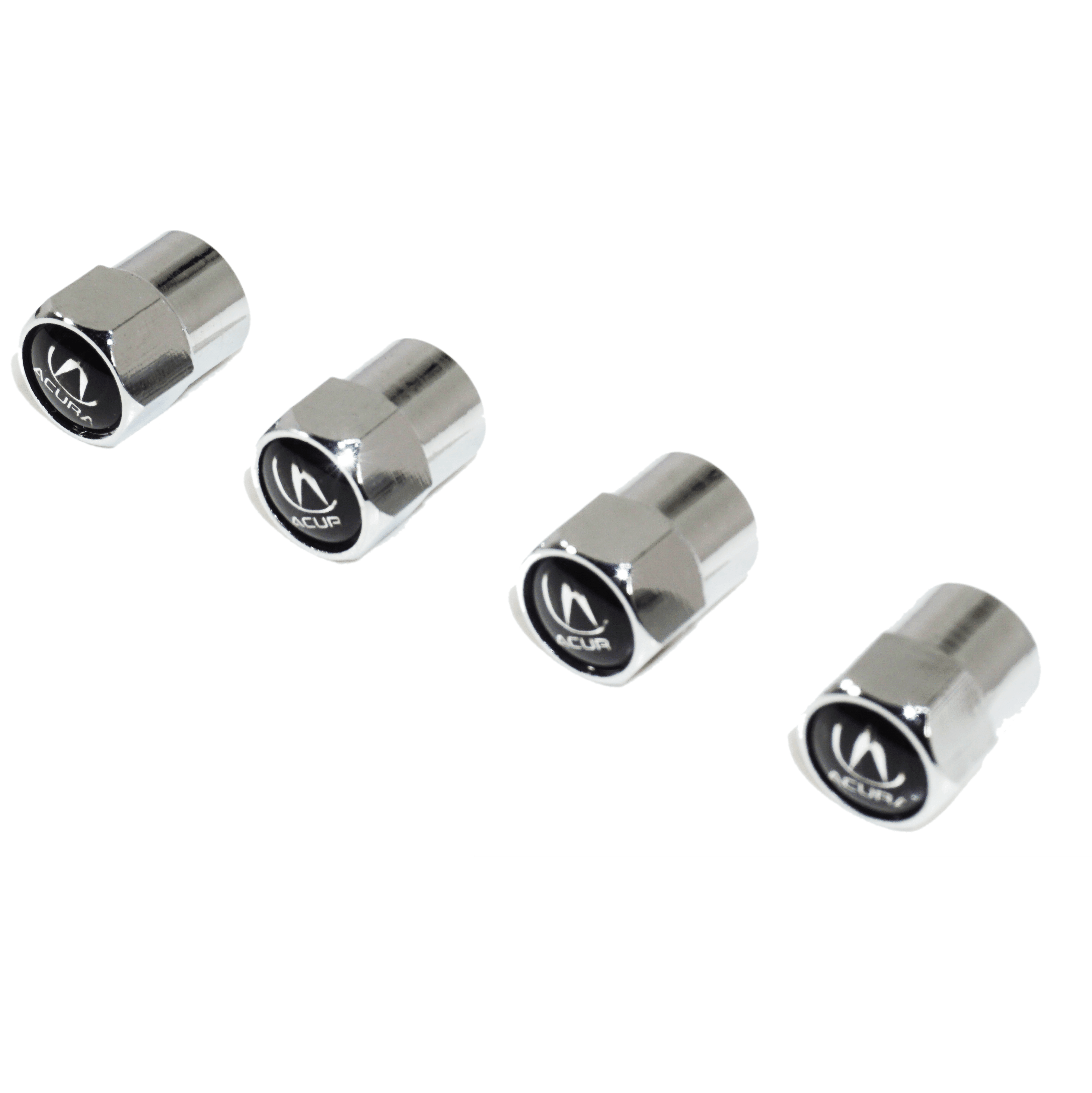 Chrome Valve Stem Tire Caps, Style: Acura - ZSPEC Design LLC - Hardware Fasteners - Acura, cap, tire - zspecdesign.com