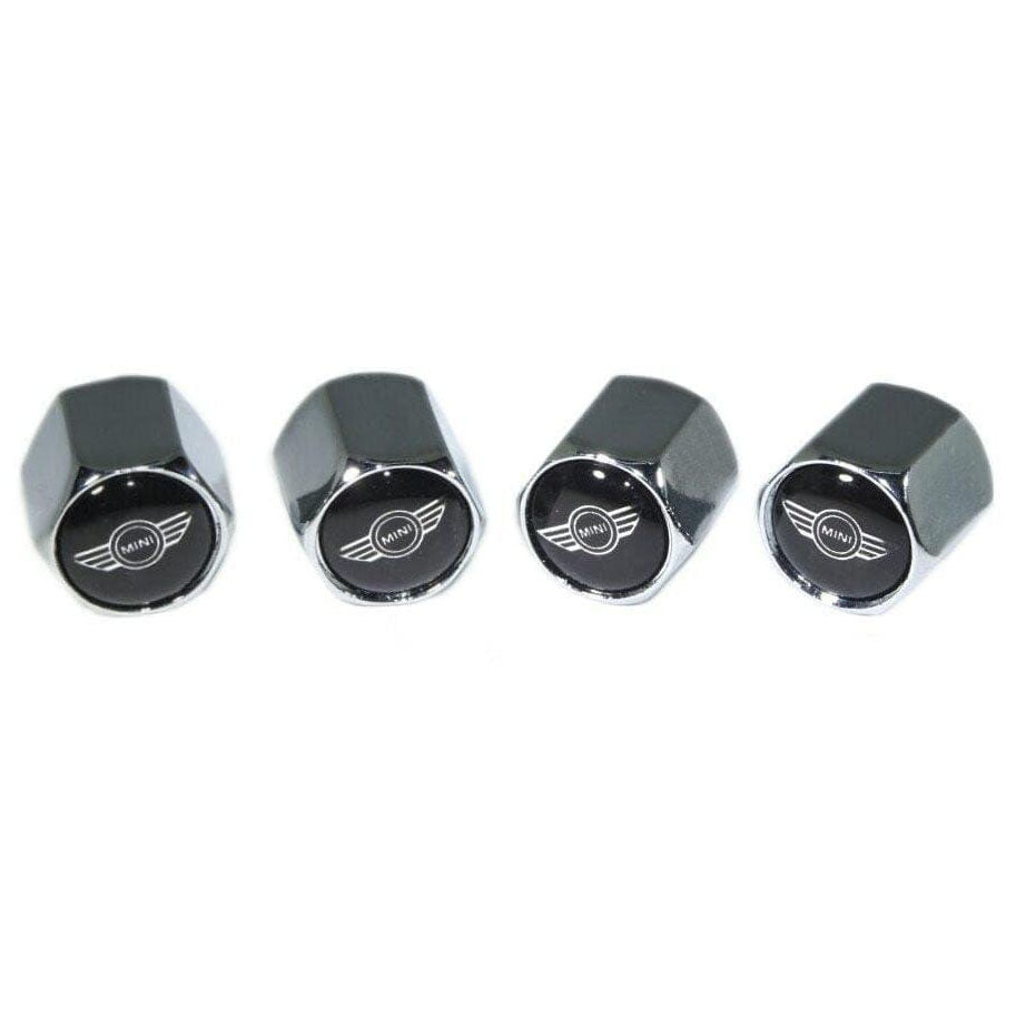 Chrome Valve Stem Tire Caps, Style: Mini - ZSPEC Design LLC - Hardware Fasteners - cap, cooper, mini, tire - zspecdesign.com