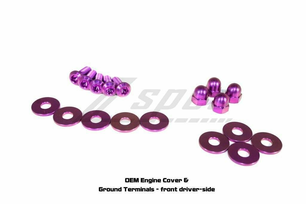 ZSPEC "Stage 3" Dress Up Bolts®/Fastener Kit for '03-'08 Nissan 350z DE & HR, Titanium - ZSPEC Design LLC - Hardware Fasteners - 350z, DE & HR, Fastener Kit, nissan, stage 3, titanium, z33 - zspecdesign.com