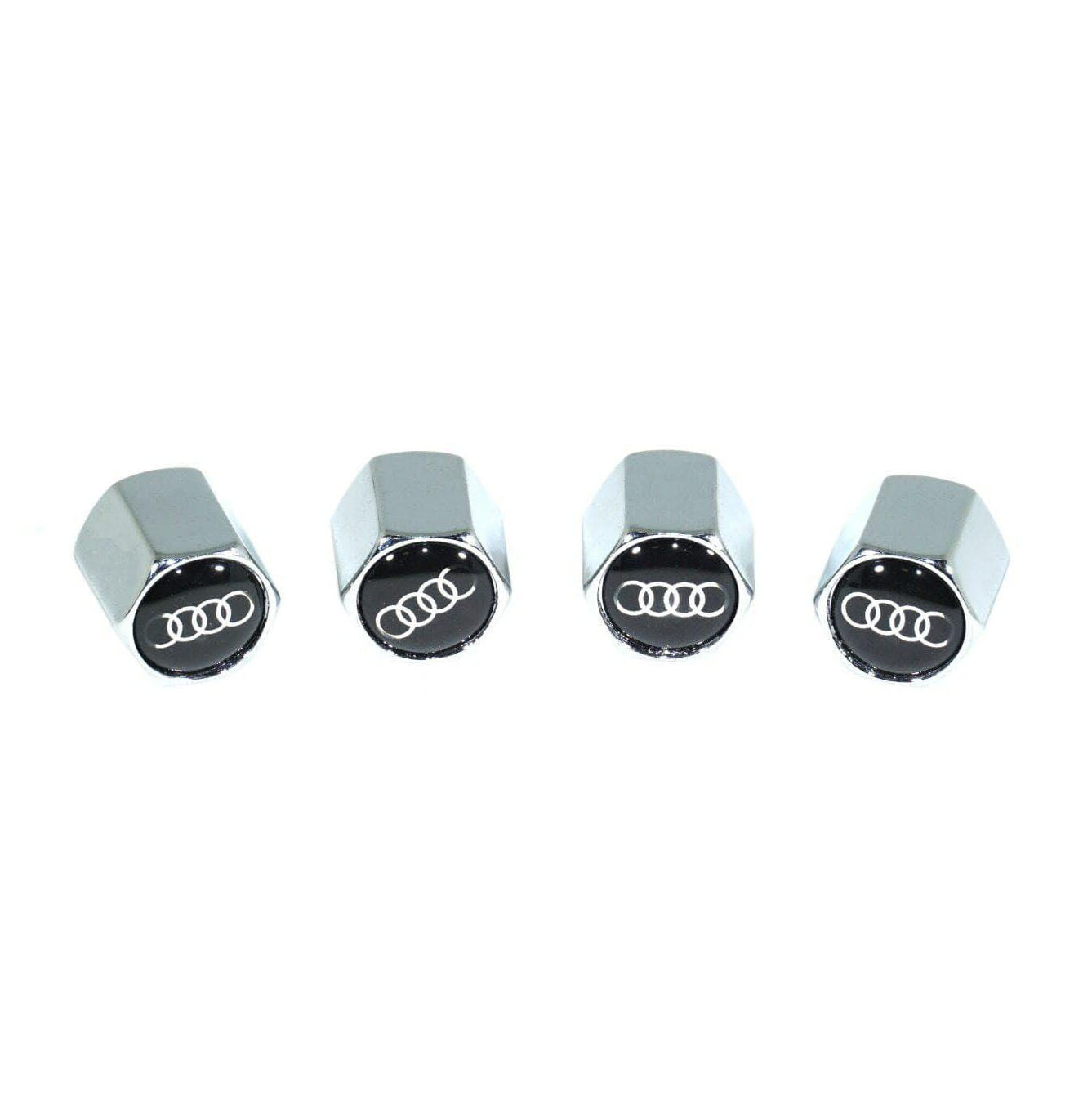 Chrome Valve Stem Tire Caps, Style: AUDI - ZSPEC Design LLC - Hardware Fasteners - audi, audi tire, cap, tire - zspecdesign.com