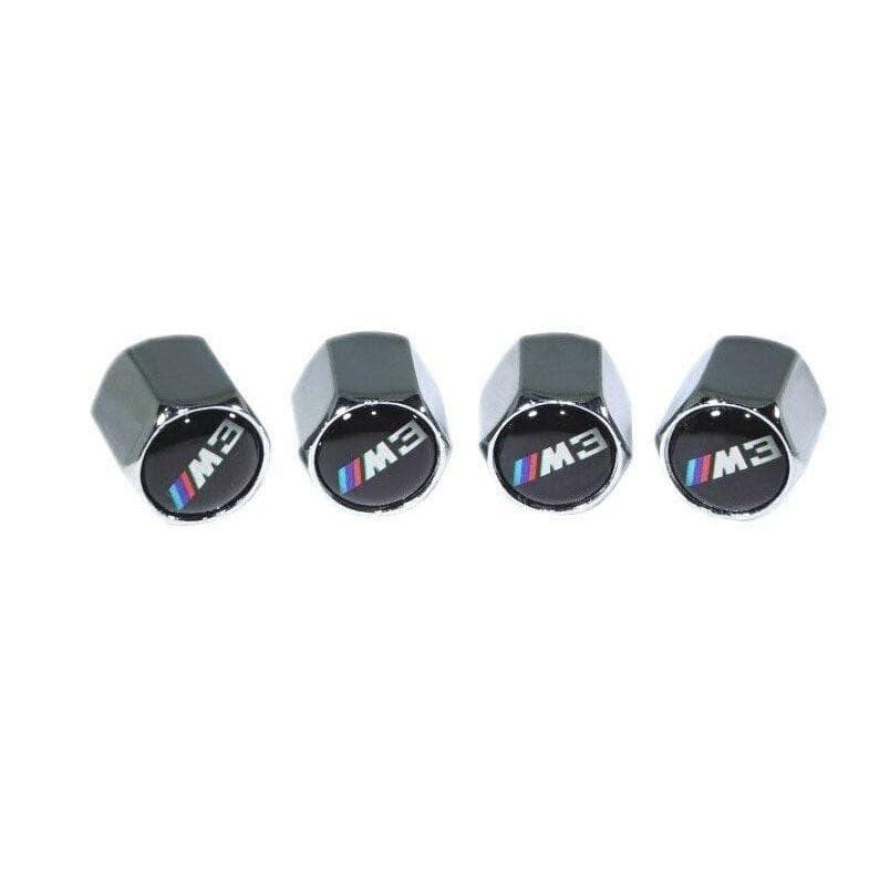 Chrome Valve Stem Tire Caps, Style: BMW M3 - ZSPEC Design LLC - Hardware Fasteners - BMW, BMW M3, cap, tire - zspecdesign.com