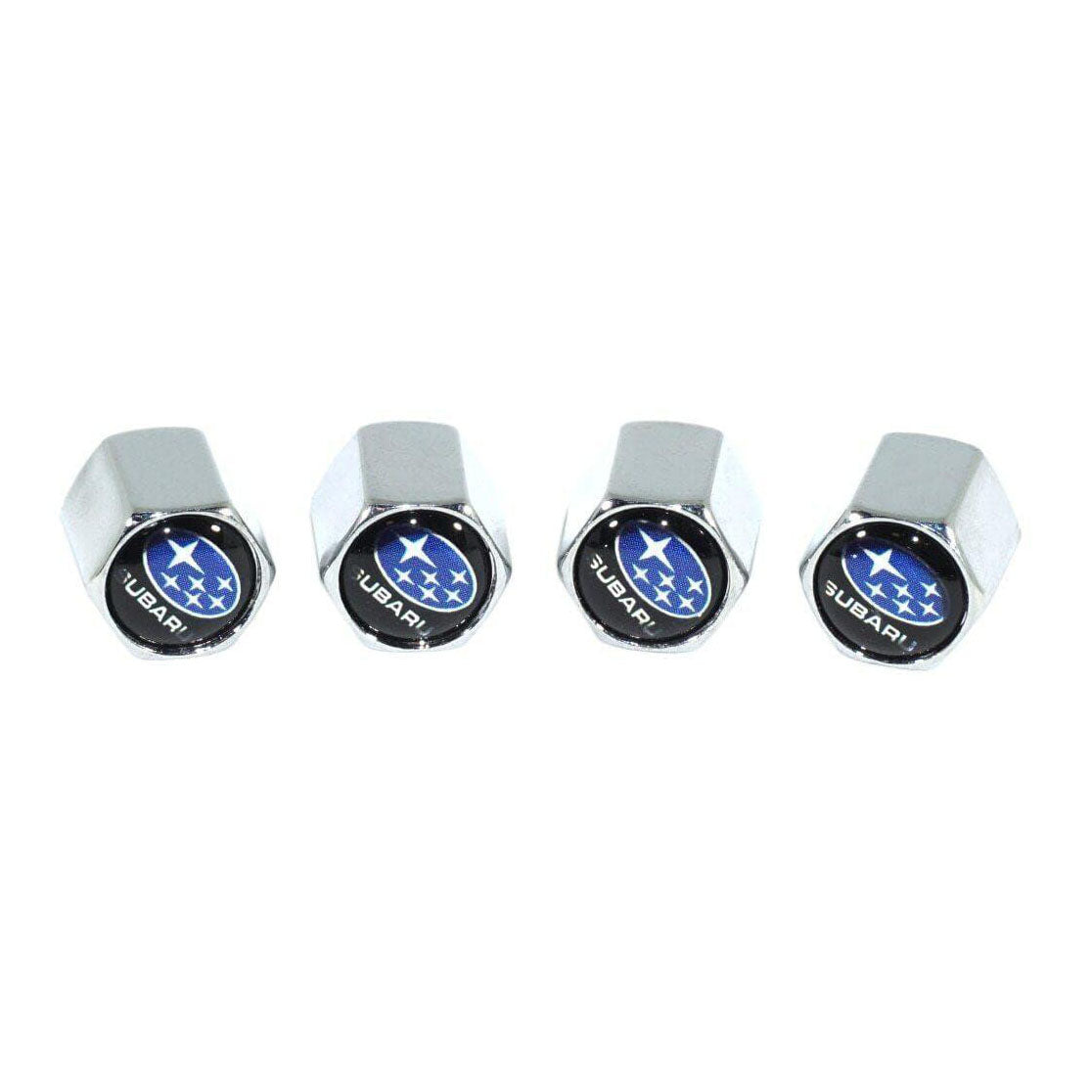 Chrome Valve Stem Tire Caps, Style: SUBARU - ZSPEC Design LLC - Hardware Fasteners - brz, cap, forester, legacy, outback, subaru, tire, wrx - zspecdesign.com
