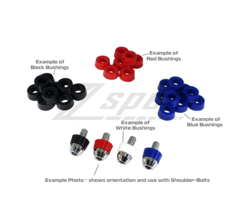 ZSPEC Timing Covers Bushing Kit for Nissan 300zx Z32 Shoulder-Bolts, 21 Bushings - ZSPEC Design LLC - Hardware Fasteners - 21-bushing, 300zx, nissan, shoulder-bolt, timing cover, z32 - zspecdesign.com