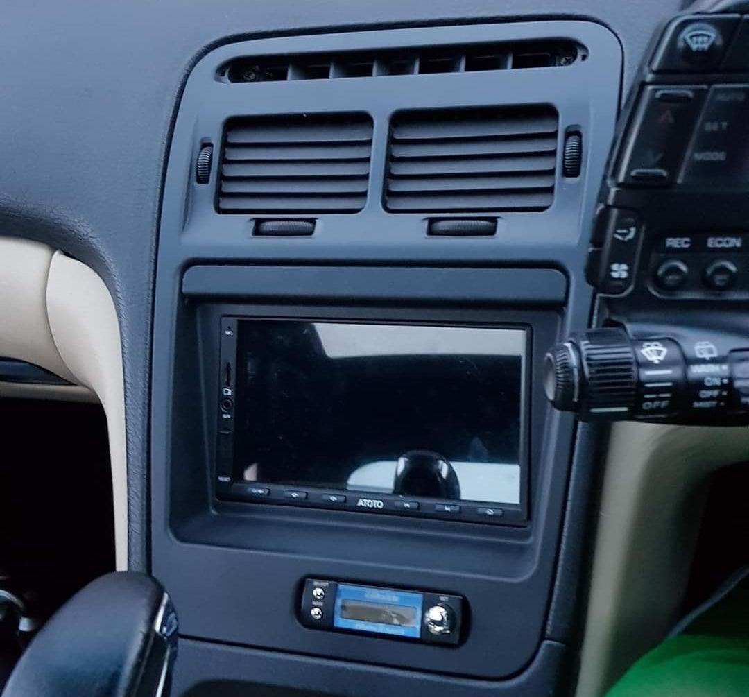 ZSPEC RHD Double-Din Radio Bezel Face-Plate for Nissan Z32 300zx, Bezel-ONLY - ZSPEC Design LLC - Hardware Fasteners - 300zx, din, double, lhd, nissan, repro, stereo, z32 - zspecdesign.com