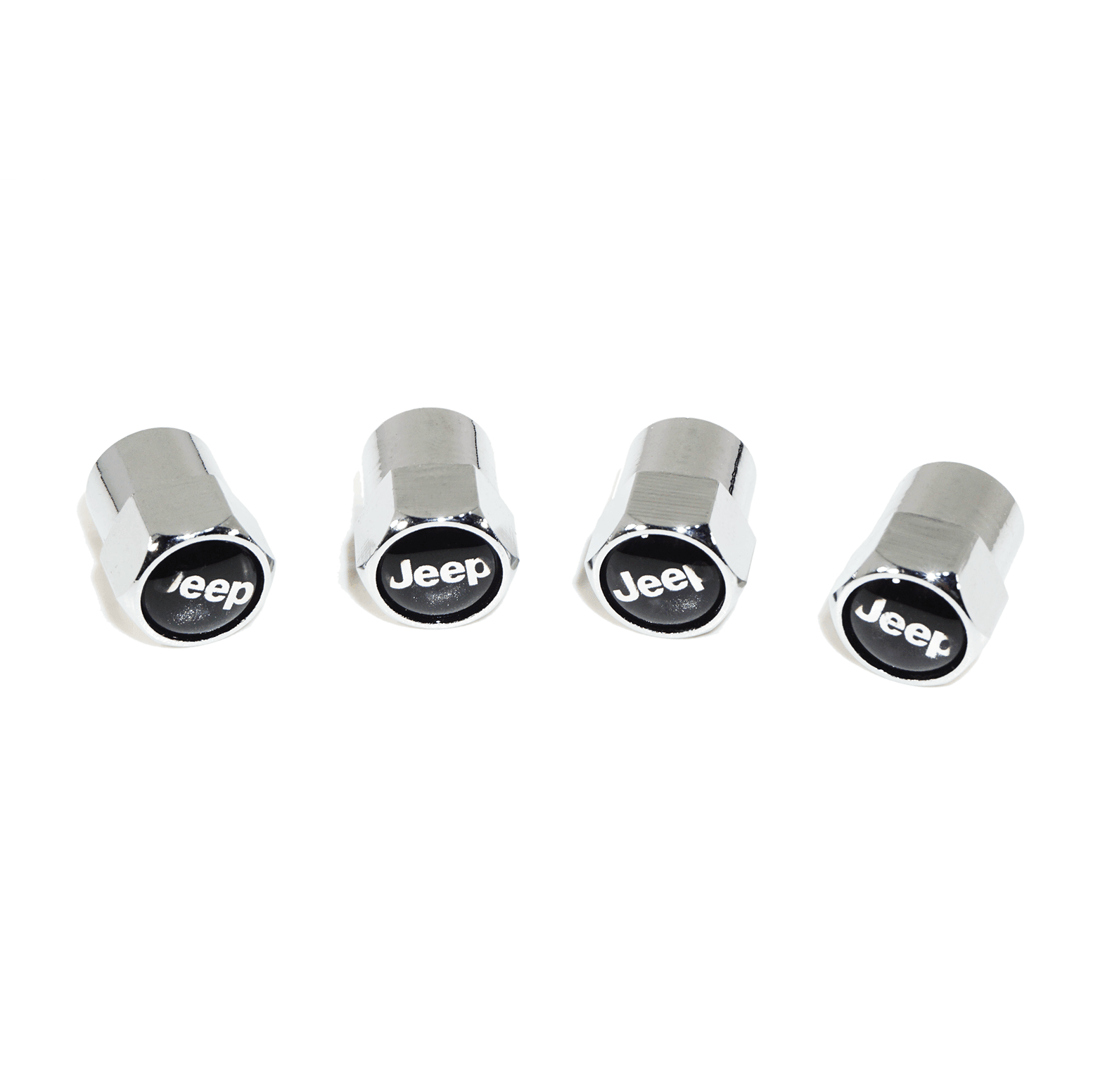 Chrome Valve Stem Tire Caps, Style: Jeep - ZSPEC Design LLC - Hardware Fasteners - cap, Cherokee, compass, jeep, patriot, tire, Wrangler - zspecdesign.com