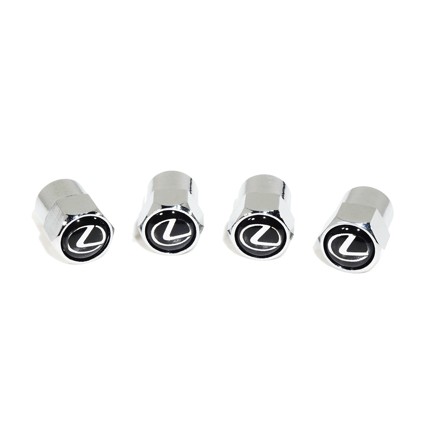 Chrome Valve Stem Tire Caps, Style: Lexus - ZSPEC Design LLC - Hardware Fasteners - camry, cap, corolla, corolla gr, RAV4, tire, toyota, toyota tire cap - zspecdesign.com