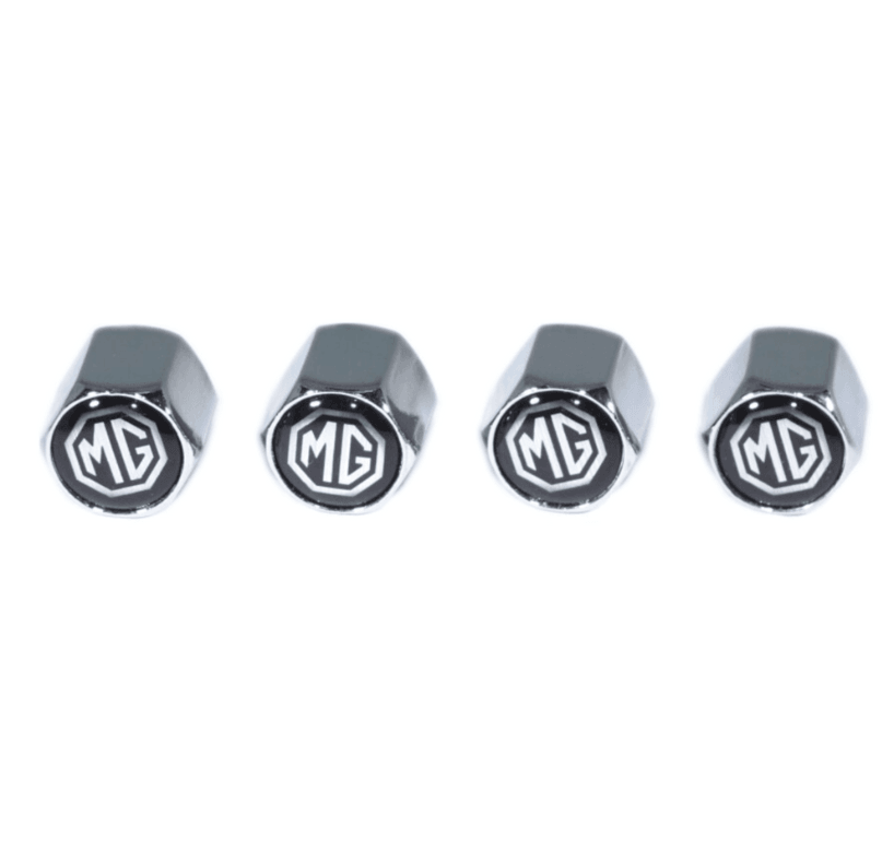 Chrome Valve Stem Tire Caps, Style: MG
Keywords Tires Wheels Rims Modification Dress Up Bolts Hardware Car Show Ready Engine Bay Fenders Headlights Brackets