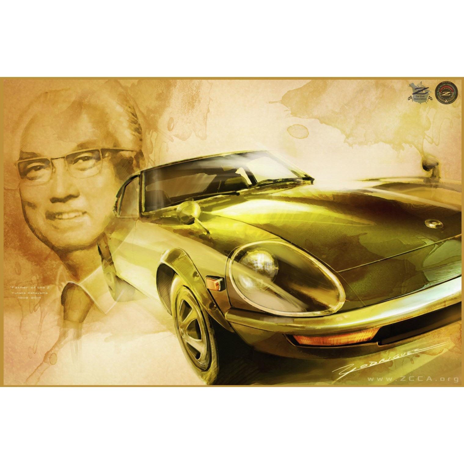ZCON 2015 "Mr. K with G-Nose" FairladyZ Poster, Memphis, TN Event, 24" x 36" Size - ZSPEC Design LLC - Posters, Prints, & Visual Artwork - lifestyle, poster, Z - zspecdesign.com
