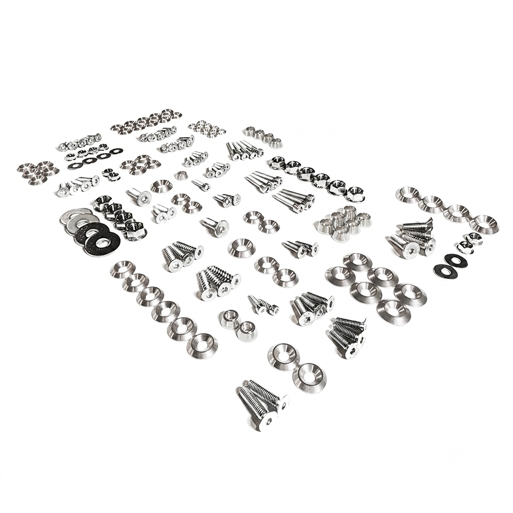 ZSPEC Stage-2 Dress Up Bolts® Fastener Kit for '15-23 Ford Mustang GT500 S550, Stainless & Billet - ZSPEC Design LLC - Hardware Fasteners - Fastener Kit, ford, mustang, s550, stage 2 - zspecdesign.com