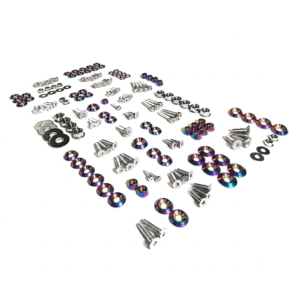ZSPEC Stage-2 Dress Up Bolts® Fastener Kit for '15-23 Ford Mustang GT500 S550, Stainless & Billet - ZSPEC Design LLC - Hardware Fasteners - Fastener Kit, ford, mustang, s550, stage 2 - zspecdesign.com
